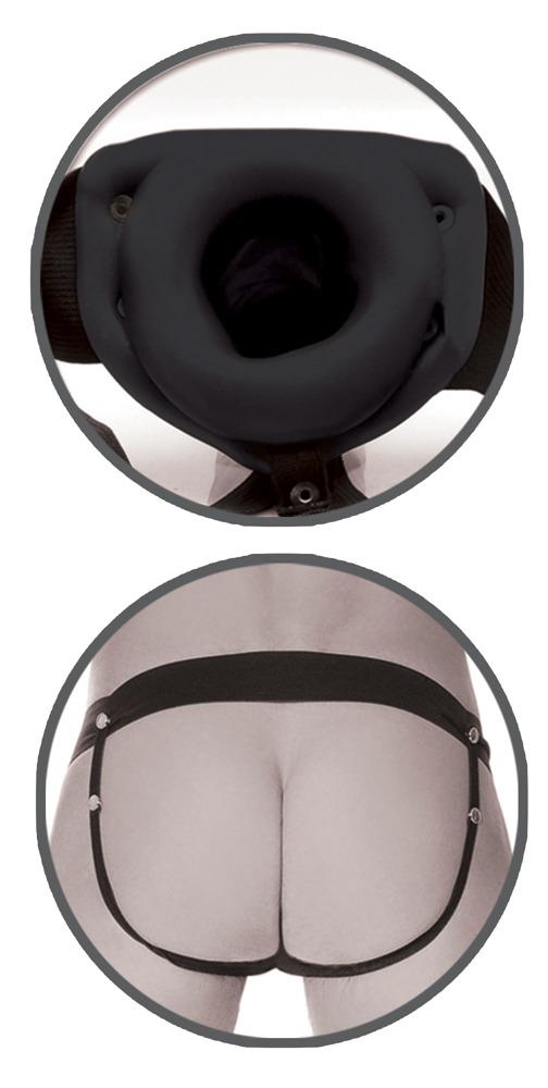 Fetish Fantasy Series Hollow Strap On, 15,3 cm, Black