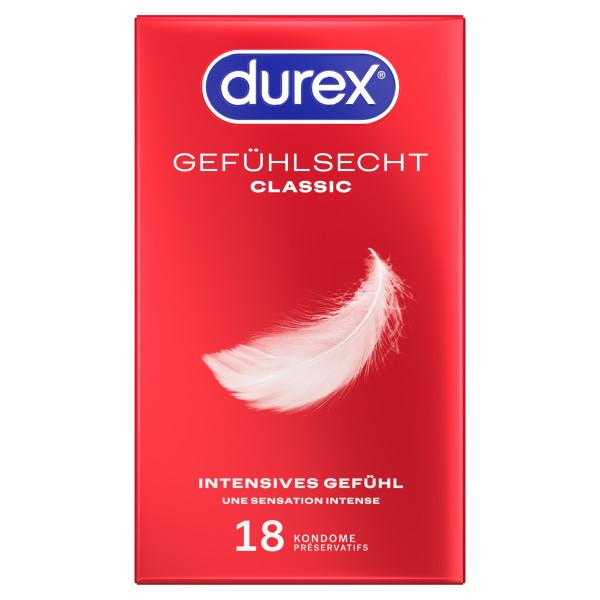 Durex Gefühlsecht Classic Condoms 18pcs, Ø 56mm, 195mm