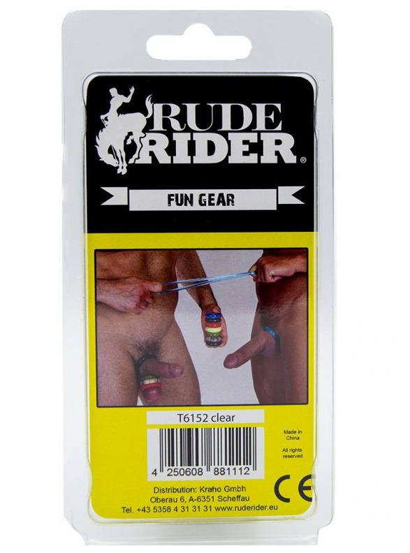 RudeRider Fat Stretchy Cockring, Clear