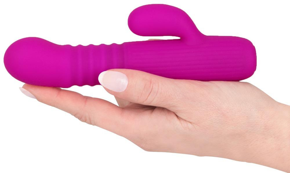 XOUXOU Thrusting Rabbit Vibrator, 16 cm, Purple