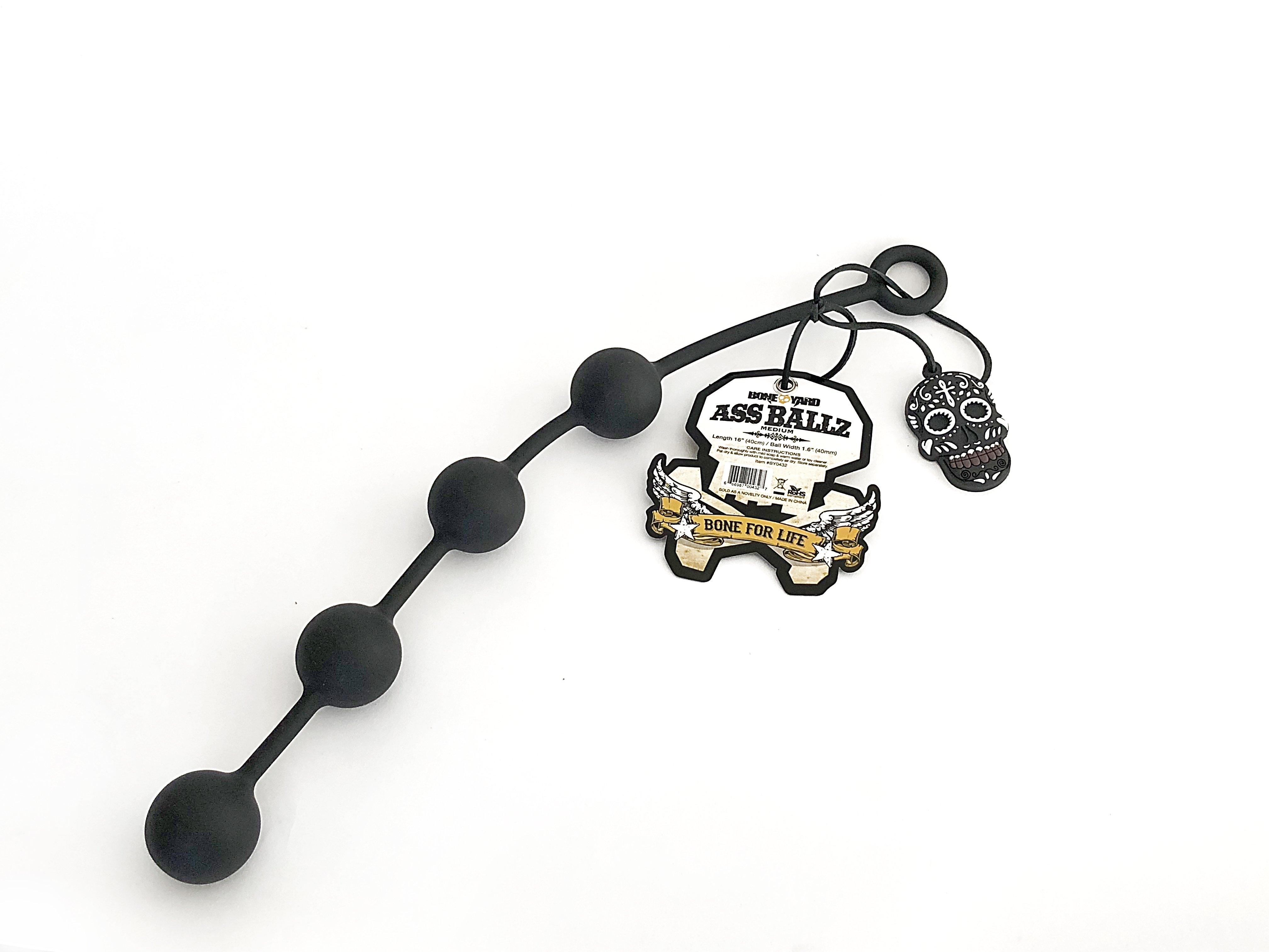 Boneyard Ass Ballz M, Anal Chain, 40 cm