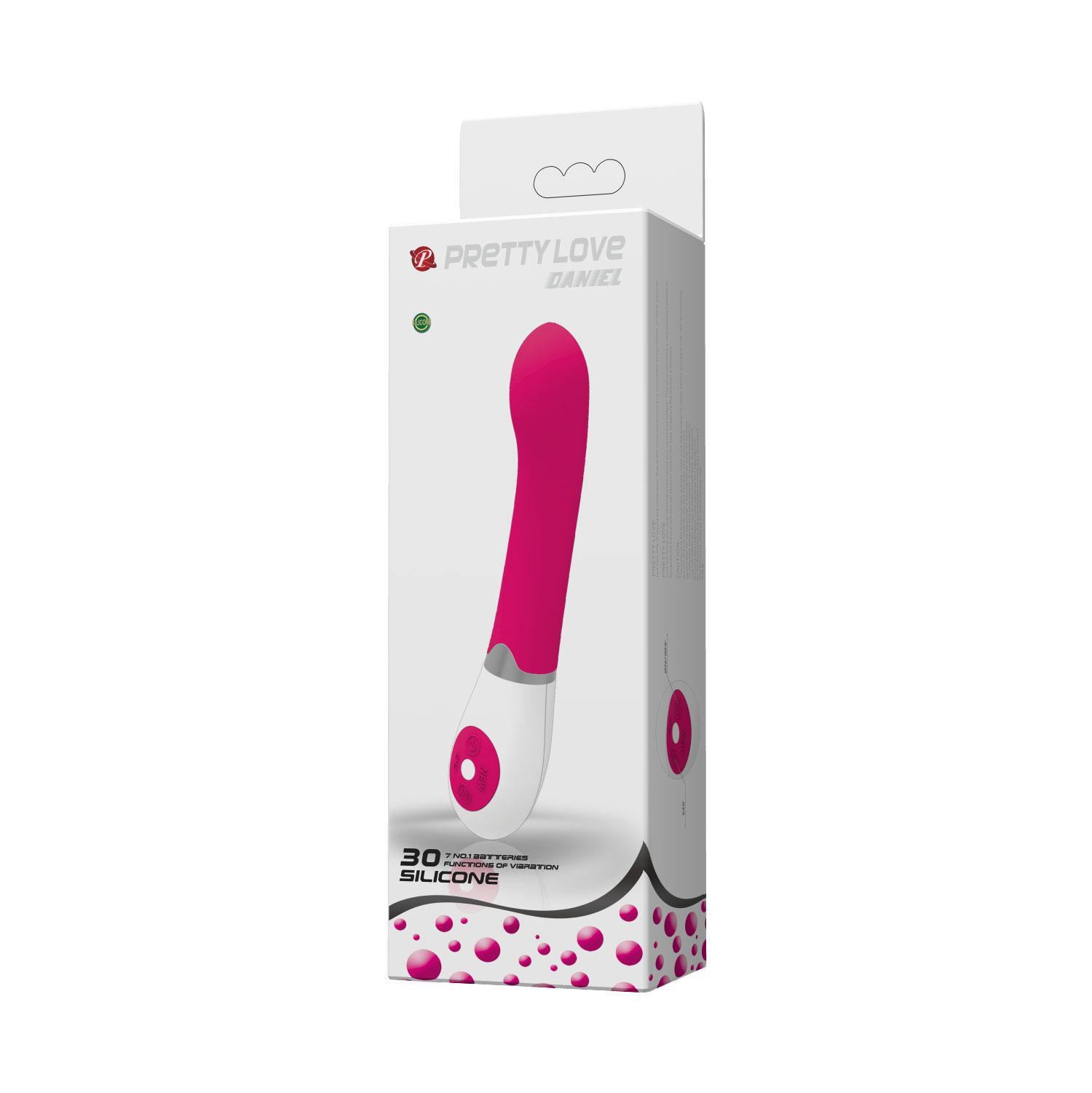 PRETTY LOVE - Daniel, 30 functions of vibration, silicone, 2AAA batteries ':31mm   L:195mm