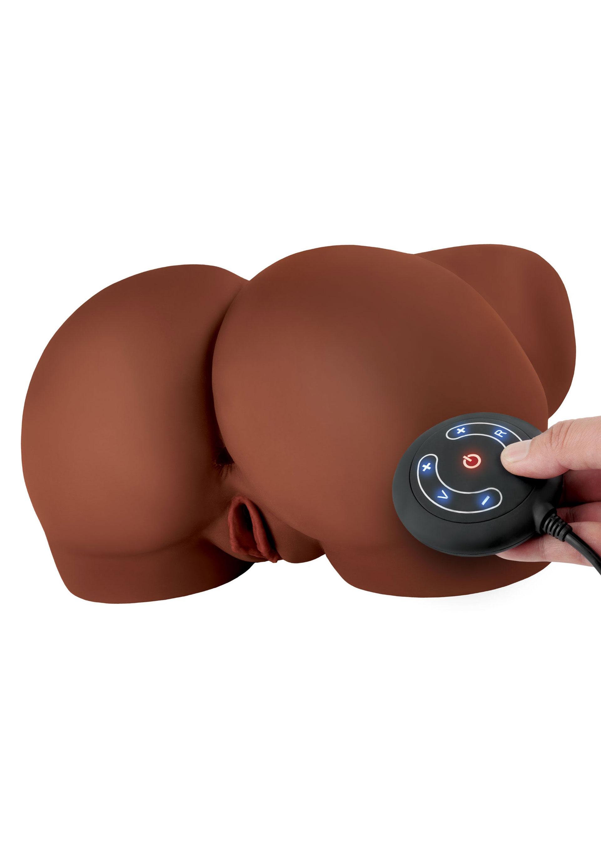 PDX Elite Milk Me Silly Vibrating Masturbator, 31 cm, Brown PDX Elite Milk Me Silly Vibrating Masturbator, 31 cm, Brown