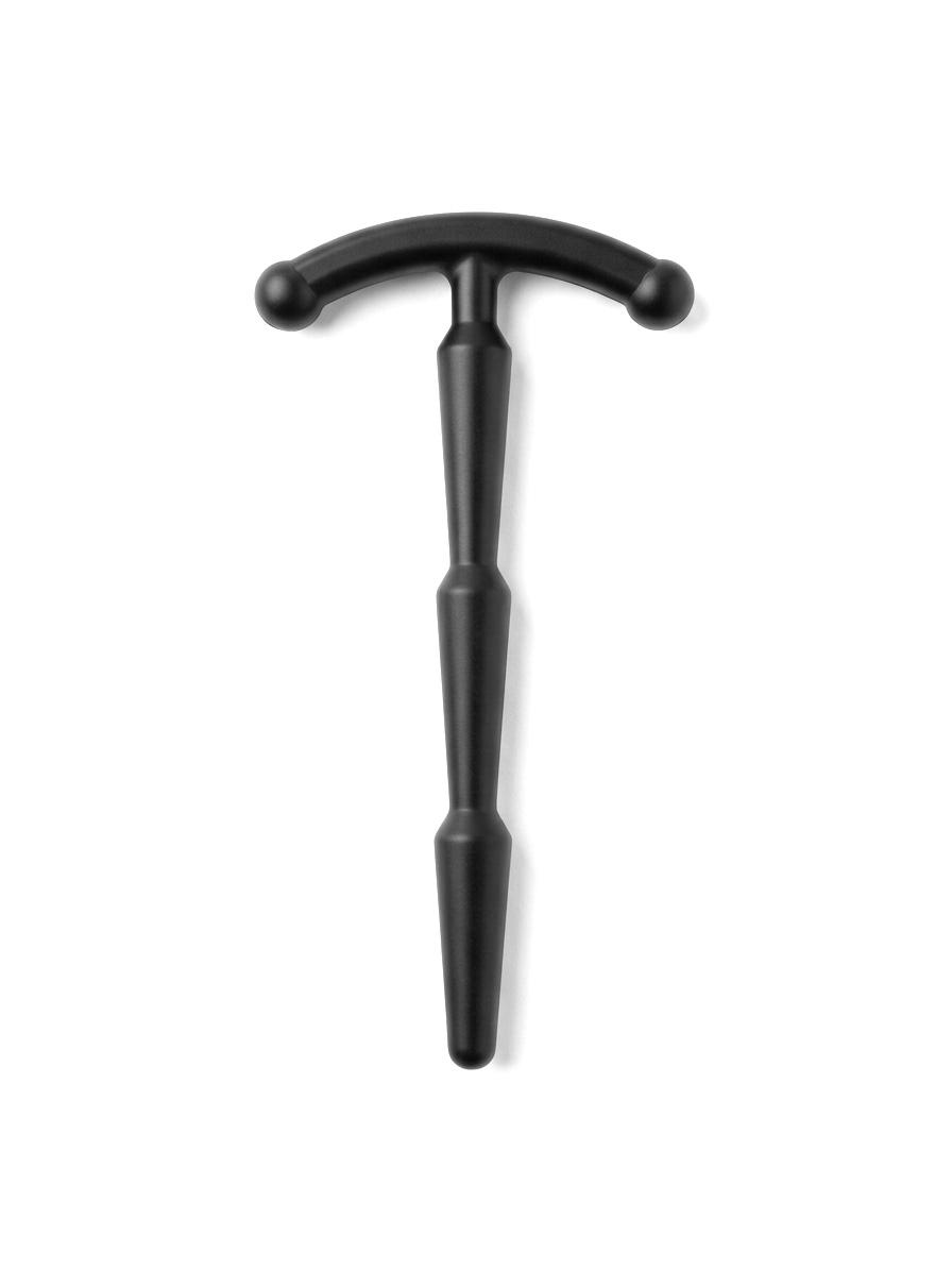 silicone Ribbed Urethral Sounding Penis Plug, Small - 7 cm