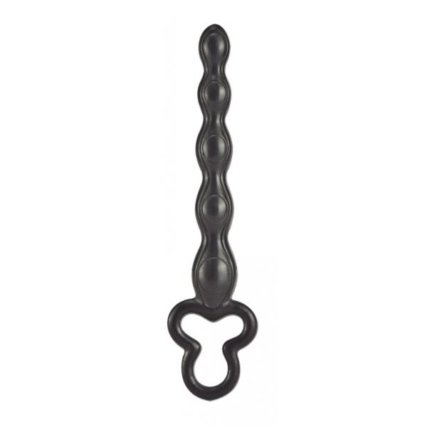Clover Anal Beads, Black, 17,5 cm