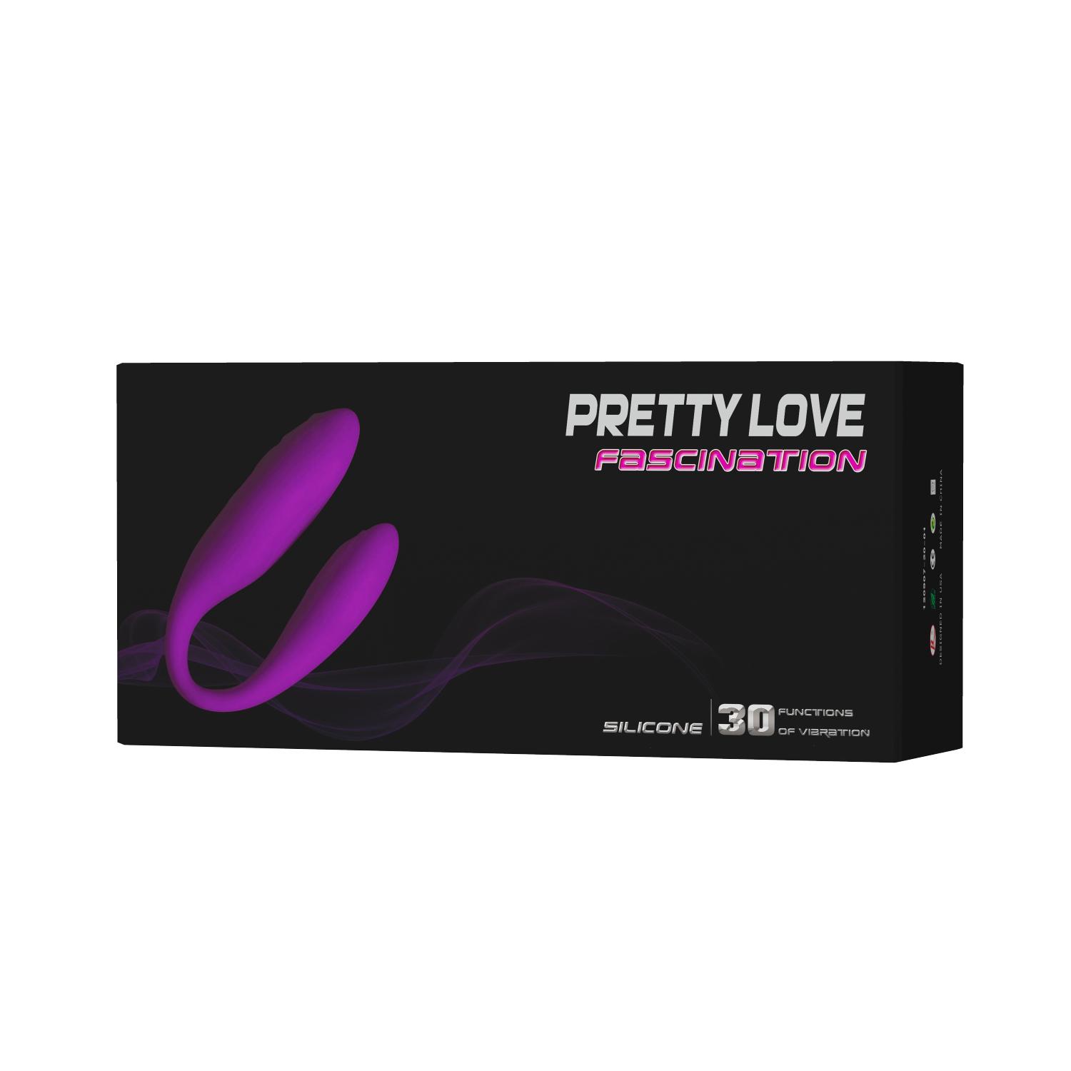 PRETTY LOVE - Fascination, 30 functions of vibration, USB rechargeable, silicone, waterprooof, NO Adopter ':30/32mm L:95mm PRETTY LOVE - Fascination, 30 functions of vibration, USB rechargeable, silicone, waterprooof, NO Adopter ':30/32mm L:95mm