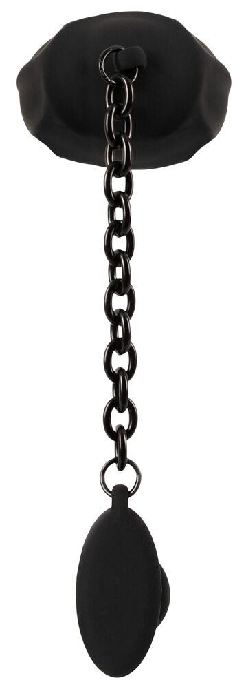 Black Velvets Ball cage with butt plug
