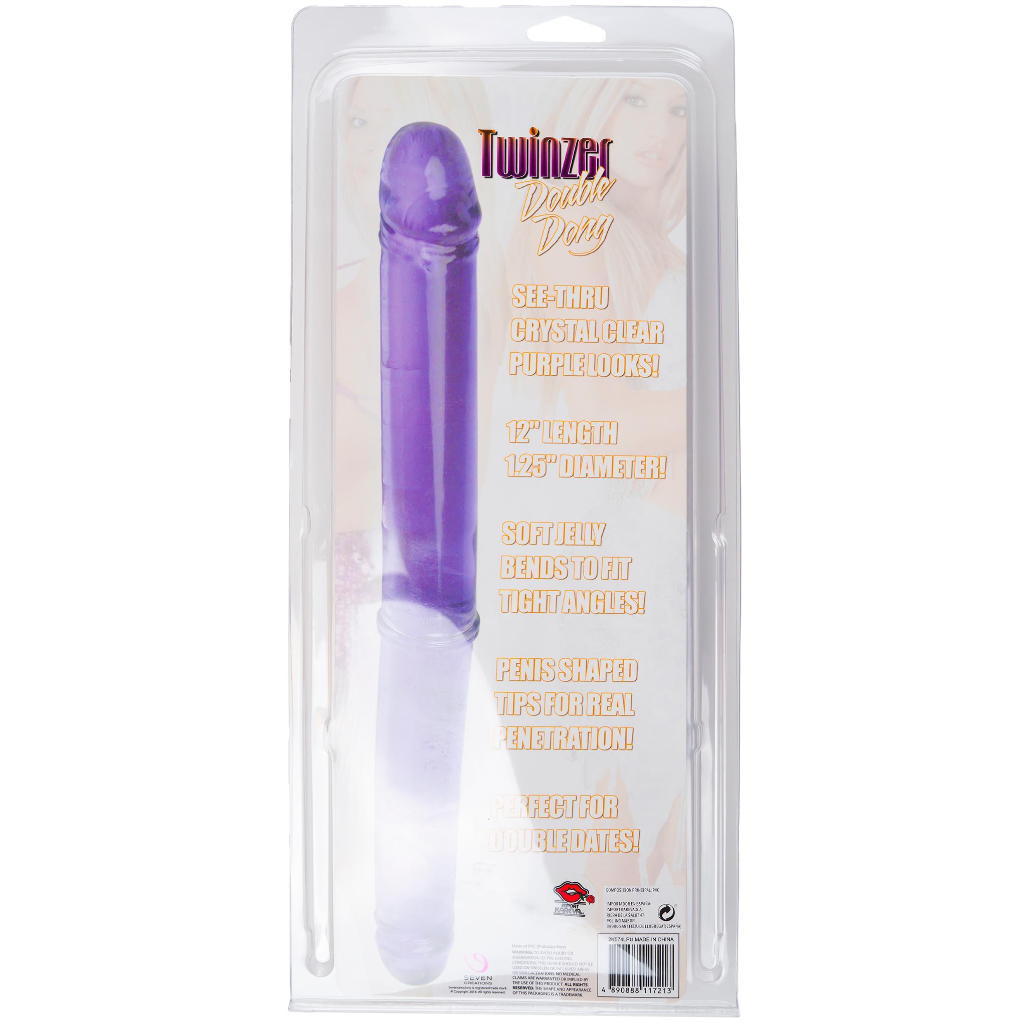 Twinzer Double Dong, 30 cm, Purple