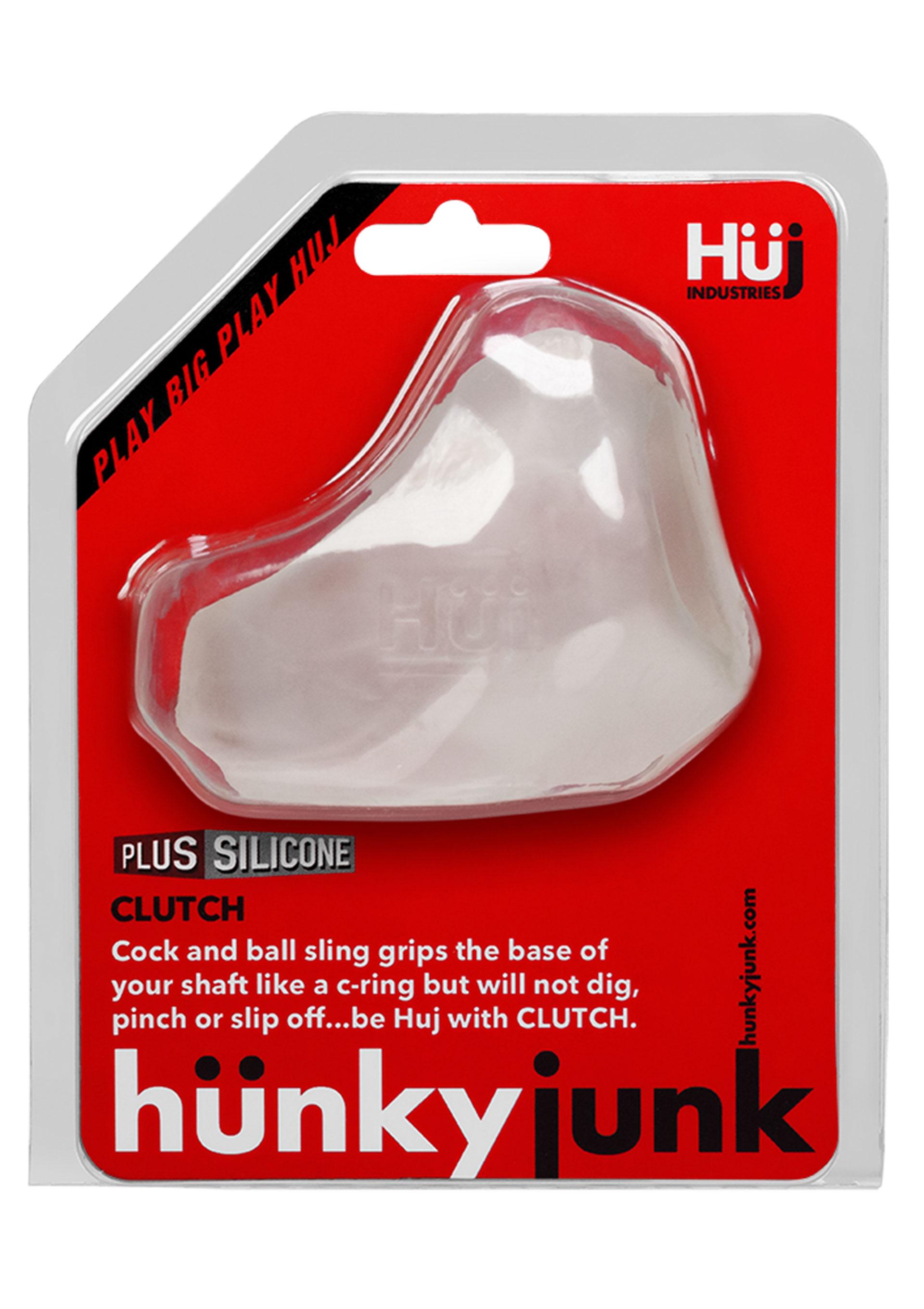 Hnky Junk Clutch Cock & Ball Sling, White Hnky Junk Clutch Cock & Ball Sling, White