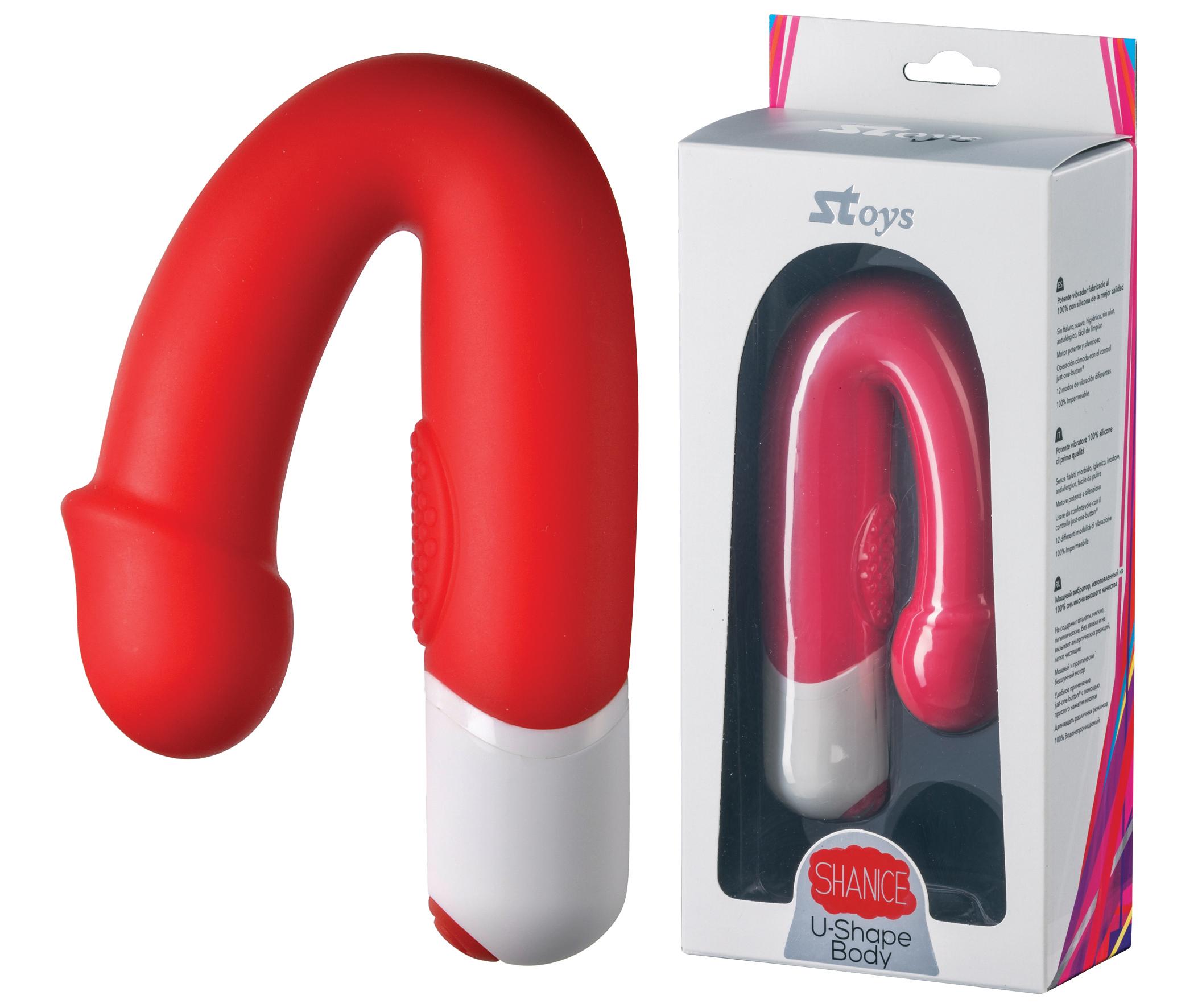SToys Shanice Silicone-Vibrator, 20 cm, Red