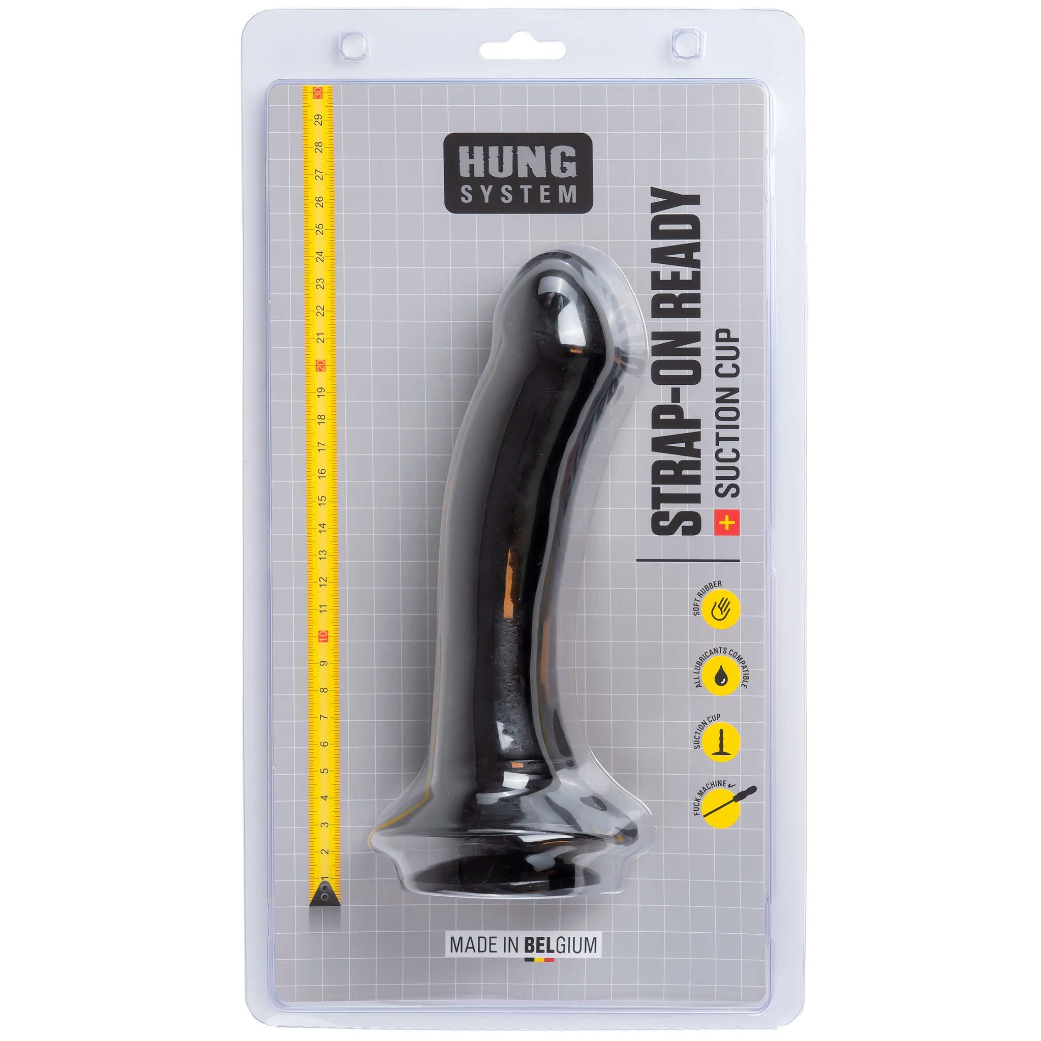 Hung System Dildo Bugzy, 22 cm, Black Hung System Dildo Bugzy, 22 cm, Black