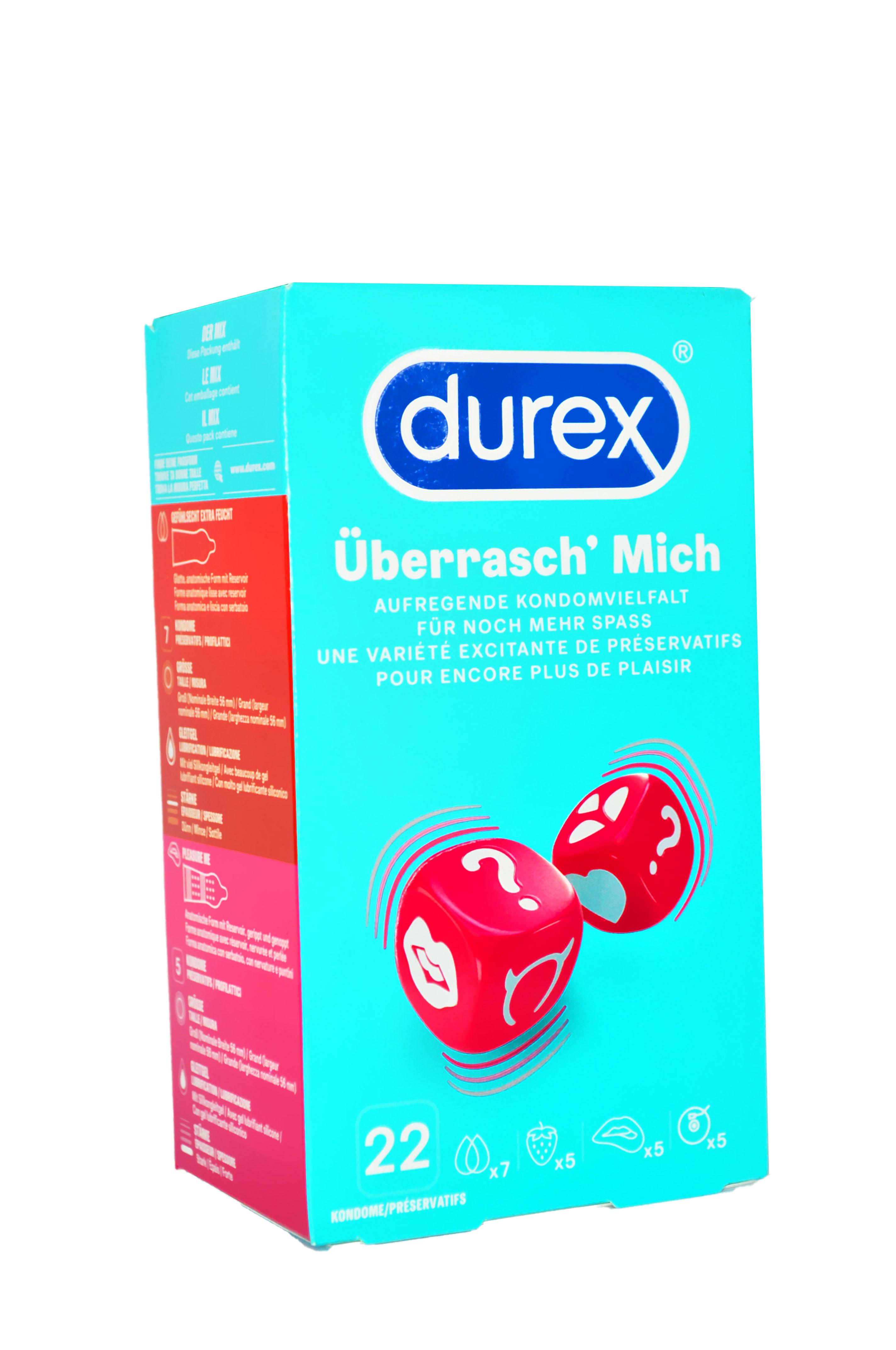 Durex Überrasch Mich Condom Mix 22pcs Ø 53mm & 56mm