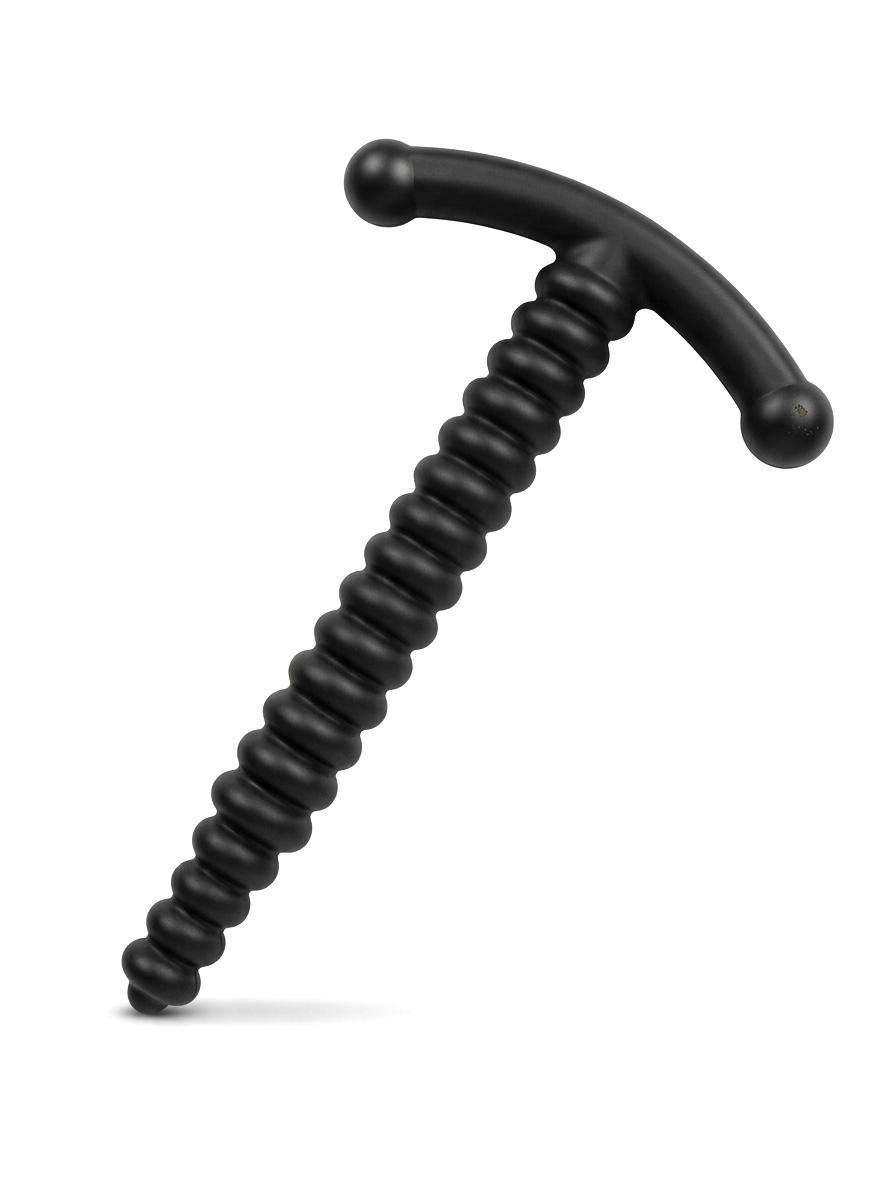 Silicone Ribbed Urethral Sounding Penis Plug, Length - 6cm