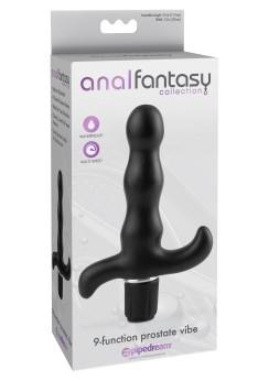 AnalFatasy 9-Function Prostate Vibe, 16,5 cm, Black