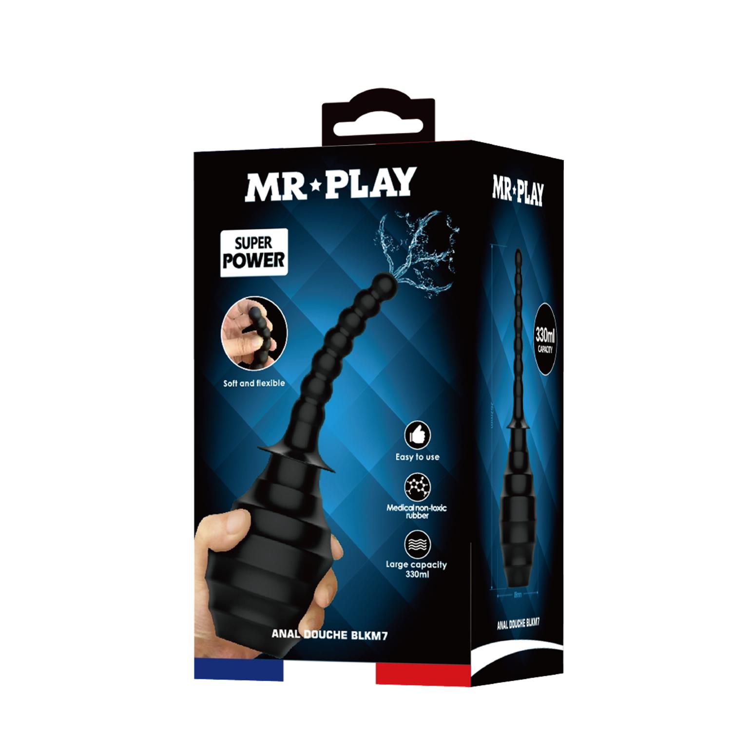 MR PLAY - Anal Douche, Anal Douche Enema Cleaner'the nozzle length: 145mm'capacity: 330ml, Color: black 89-262 MR PLAY - Anal Douche, Anal Douche Enema Cleaner'the nozzle length: 145mm'capacity: 330ml, Color: black 89-262