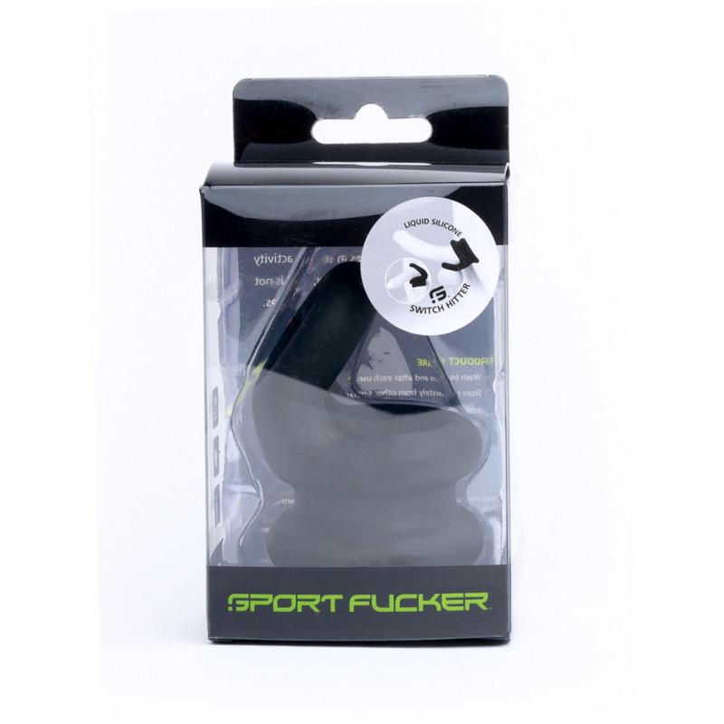 Sport Fucker Liquid Silicone Switch Hitter, Black