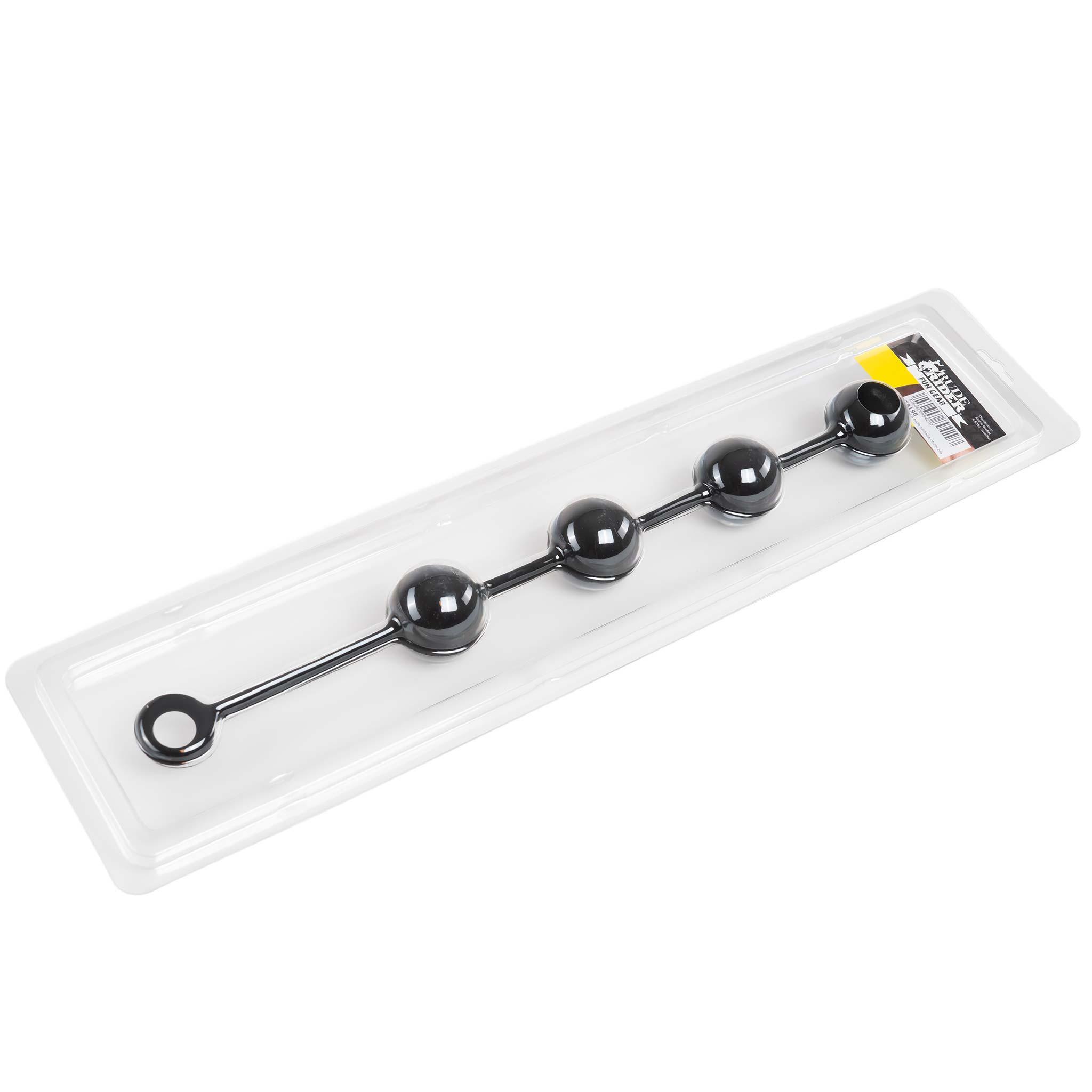 RudeRider 4-Balls Silicone-Chain, Black RudeRider 4-Balls Silicone-Chain, Black