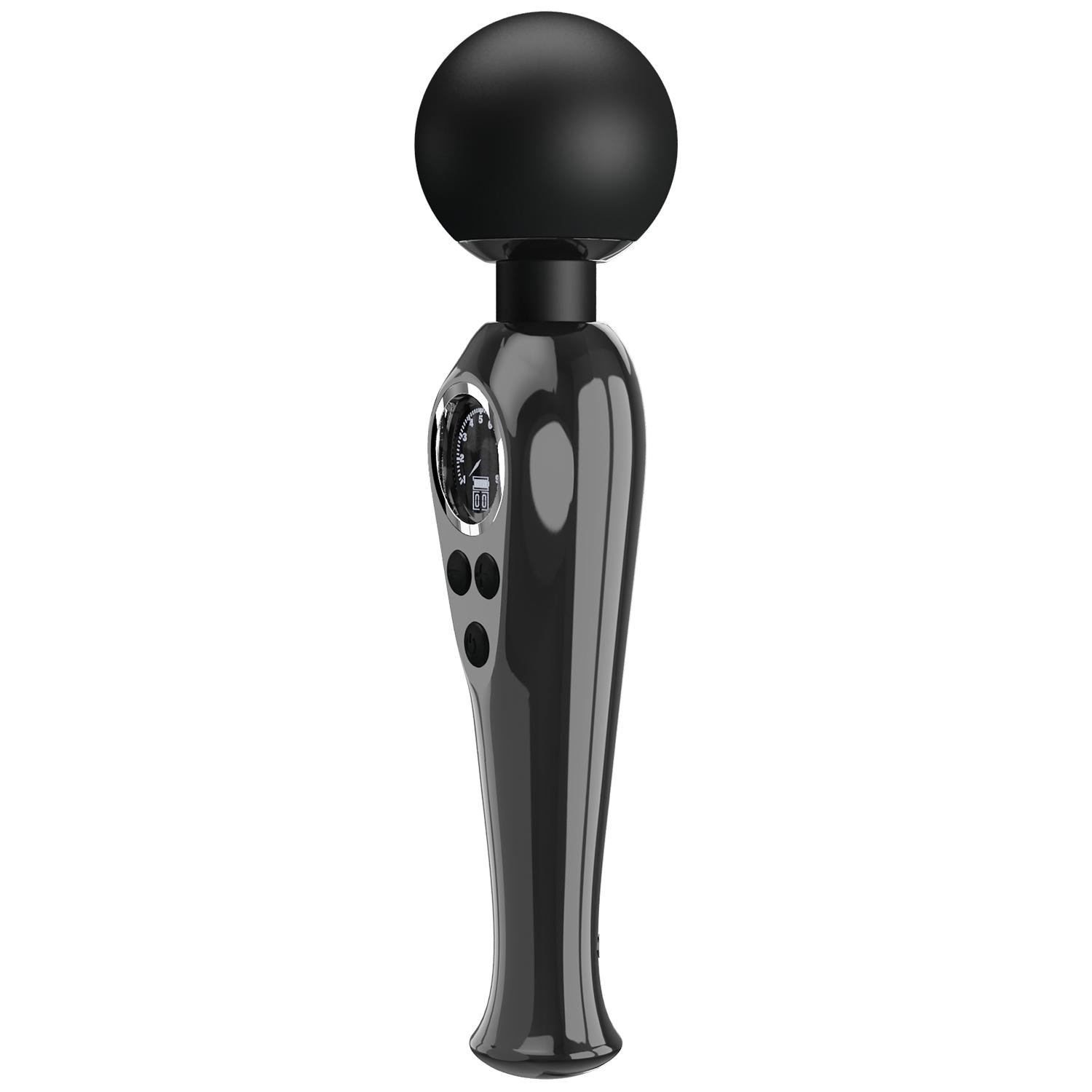 PRETTY LOVE - Stavros the Great LED Wand Massager 22,5 cm, Black