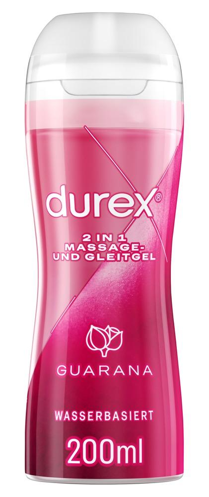 Durex Play 2 in 1, Massage & Lubricant with Guarana, Water Based, 200 ml