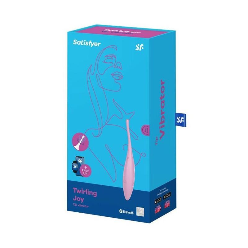 Satisfyer Twirling Joy Connect App Vibrator, Pink, 18 cm