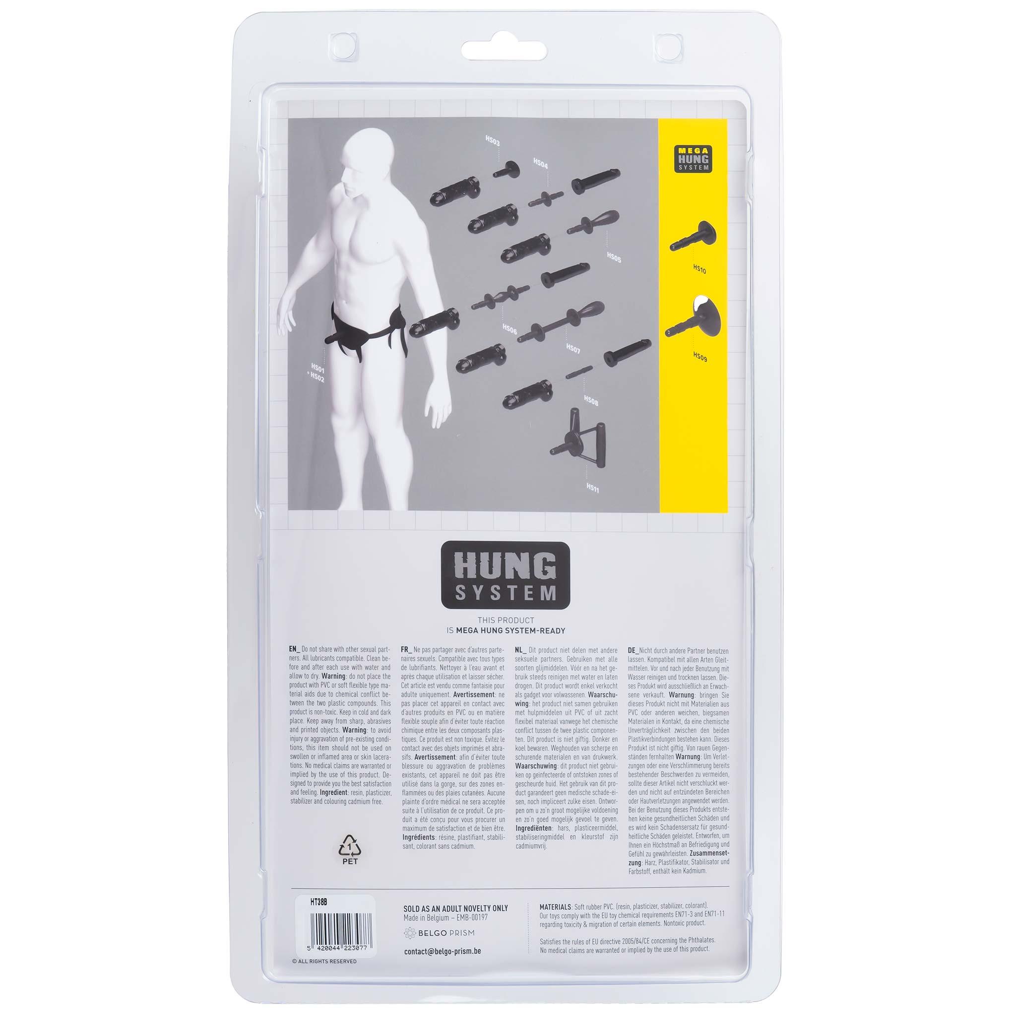 Hung System Dildo Oscar, 21 cm, Black Hung System Dildo Oscar, 21 cm, Black