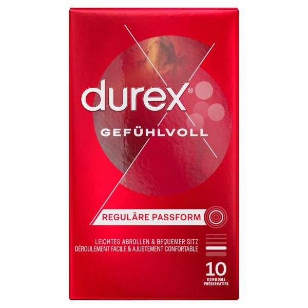 Durex Gefühlvoll Condoms 10pcs, Extra Moist, 56mm Durex Gefühlvoll Condoms 10pcs, Extra Moist, 56mm