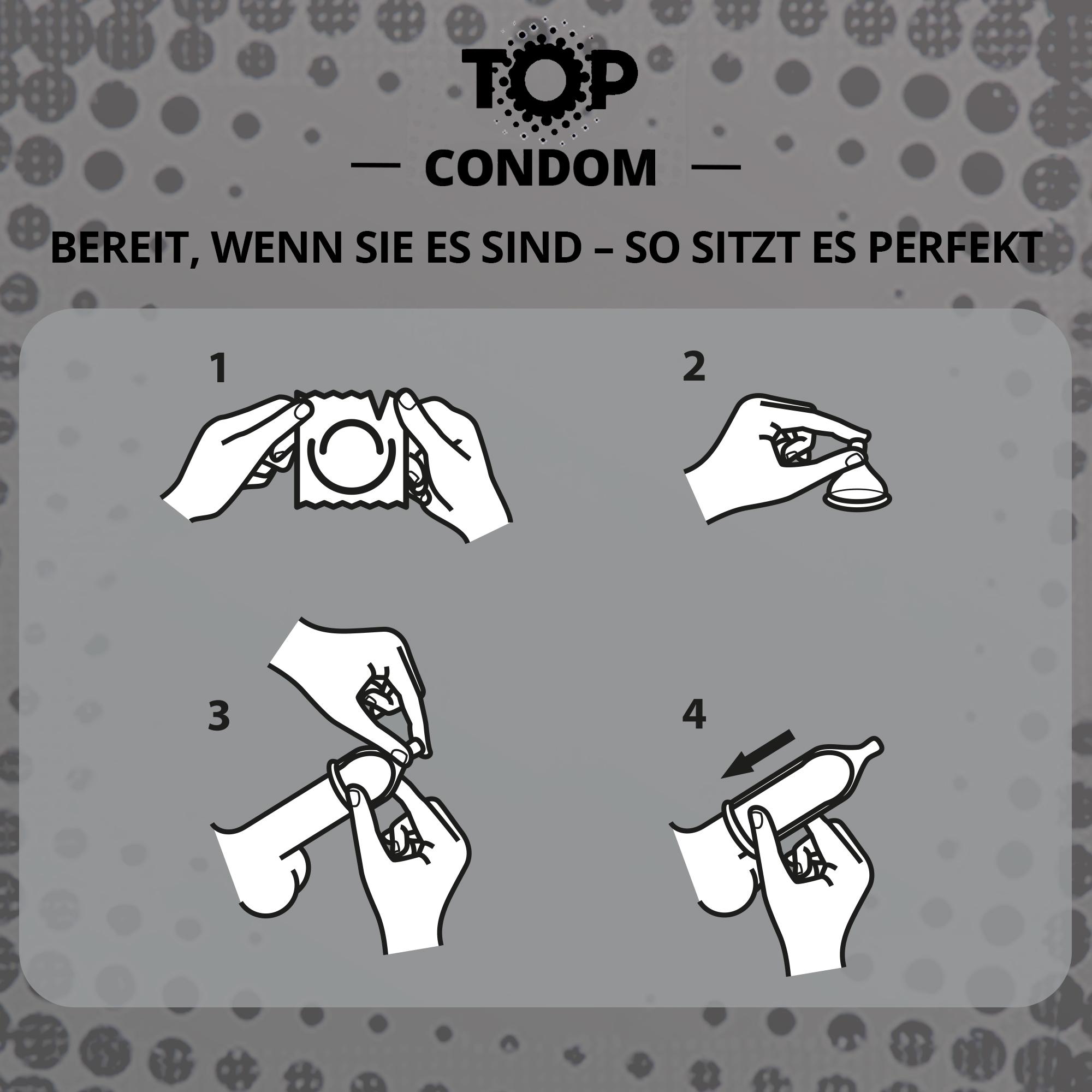 TOP Condoms XXL: Big Bang - XXL, Packs of 12