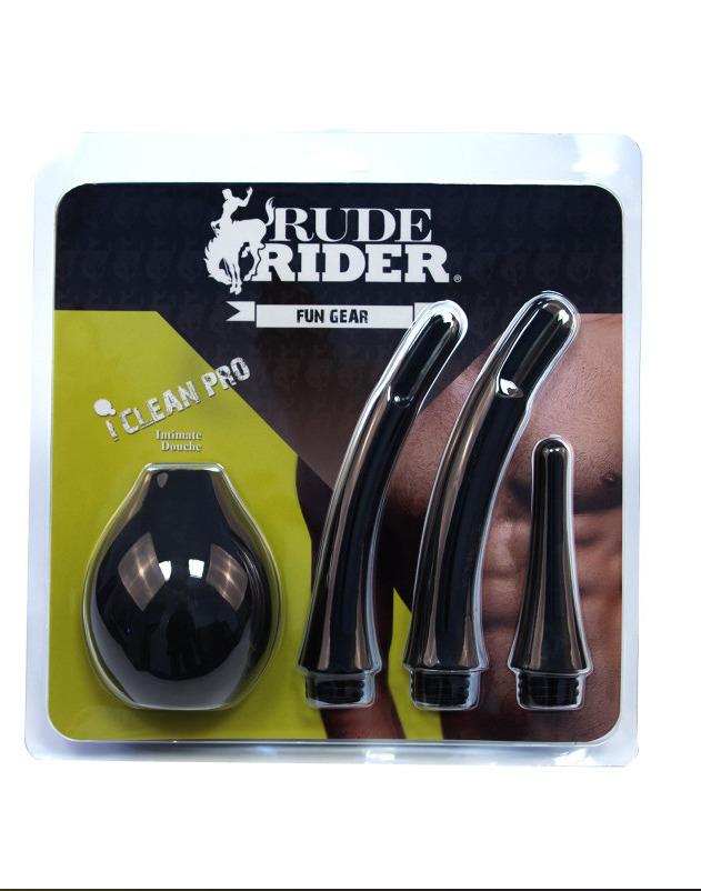 RudeRider IClean Pro Intimate Douche, 18 cm, Black