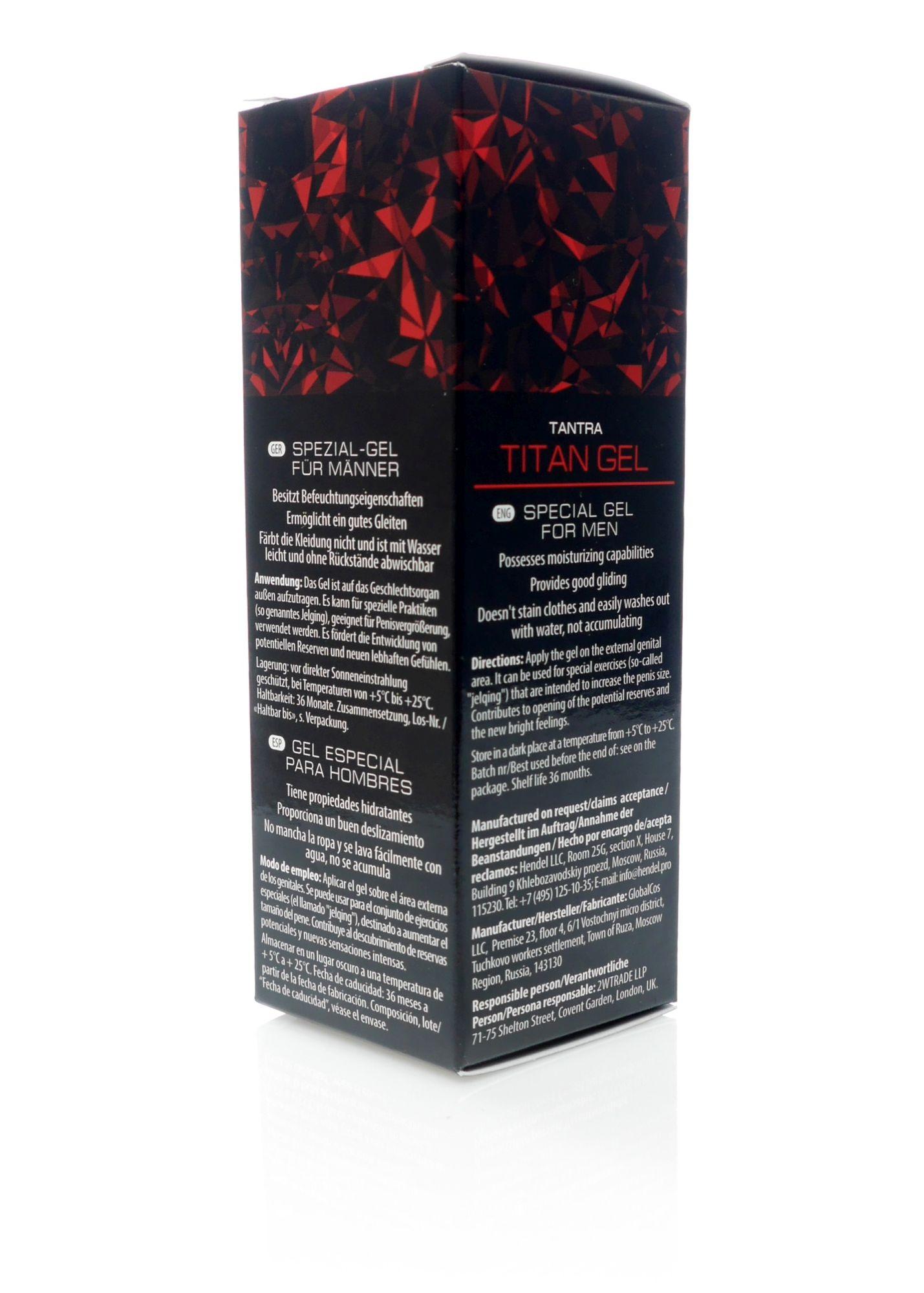 Tantra Titan Gel, Male Enhancement Gel Lubricant 50 ml