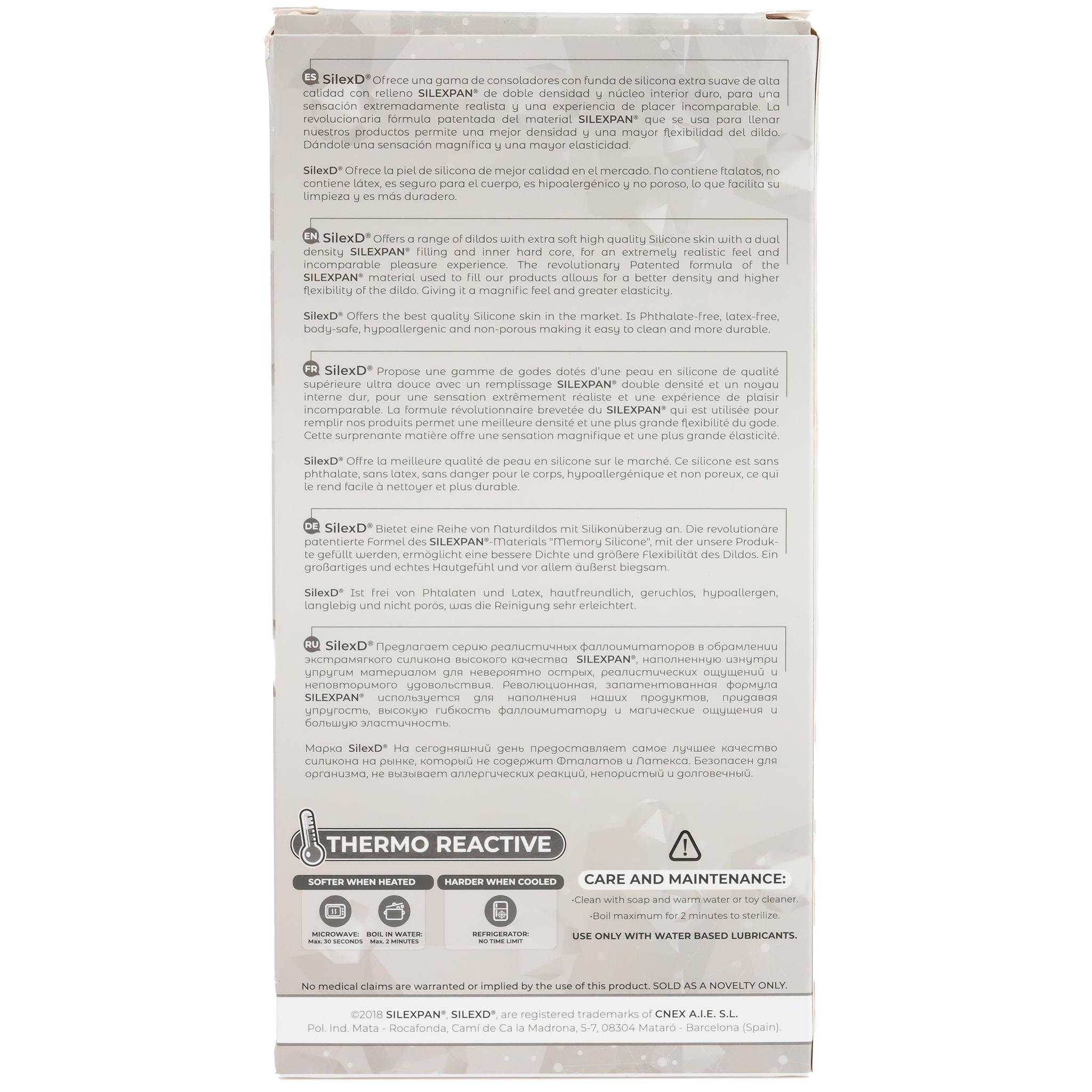 SILEXD Premium Silicone Dildo Model 2, 19,2 cm, Black