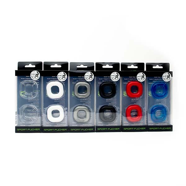 Sport Fucker Boner Expansion 2-Pack Cockring, Black