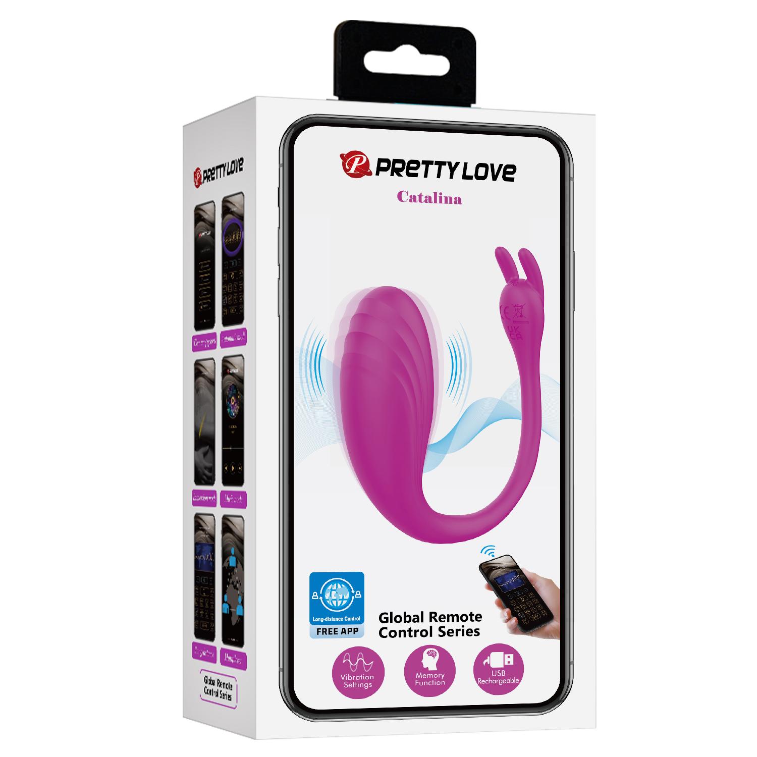 PRETTY LOVE - Catalina, Fully Silicone Wearable Vibrator, Long Distance App Remote Control, App control & multi-mode: 12 frequencies of classic mode, touch mode, music mode. Advanced Interactive mode to add friends and explore more fun features 31*103 PRETTY LOVE - Catalina, Fully Silicone Wearable Vibrator, Long Distance App Remote Control, App control & multi-mode: 12 frequencies of classic mode, touch mode, music mode. Advanced Interactive mode to add friends and explore more fun features 31*103
