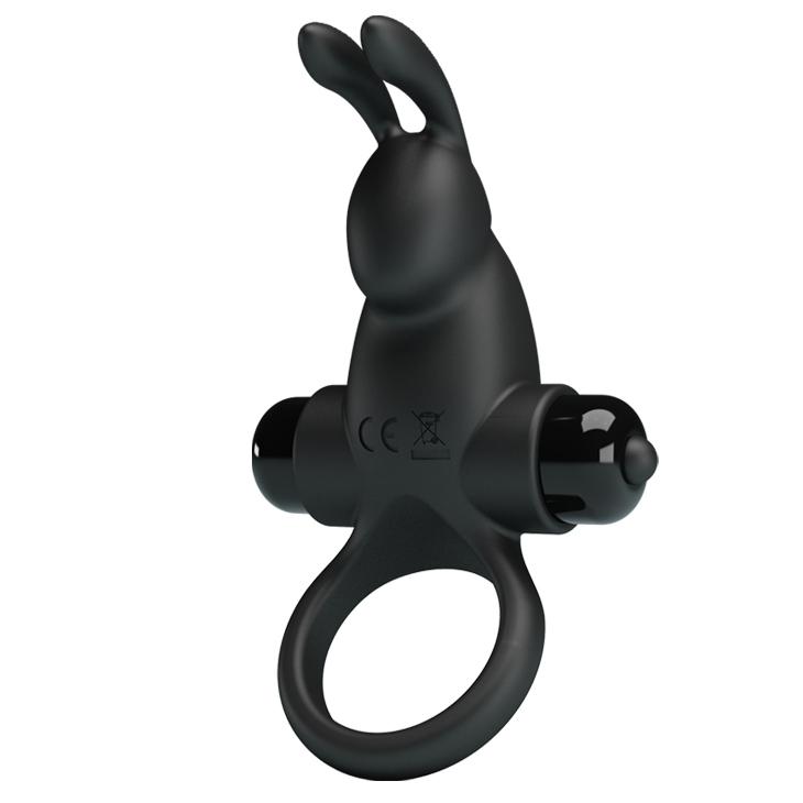 PRETTY LOVE - Vibrant Penis Ring, Black, 56 mm