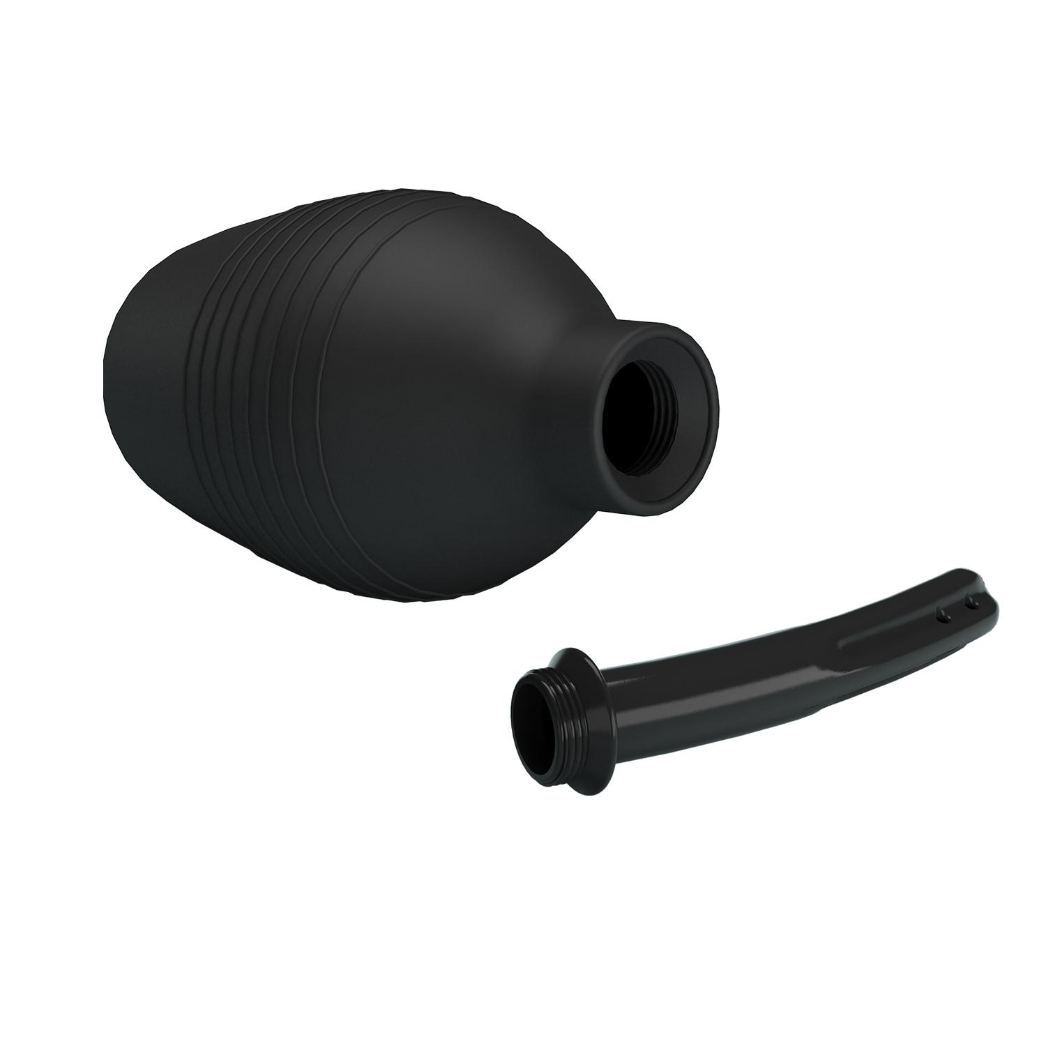 MR PLAY - Anal Douche, Anal Douche Enema Cleaner, the nozzle length: 145mm, capacity: 310ml, Color: Black 72-120-138