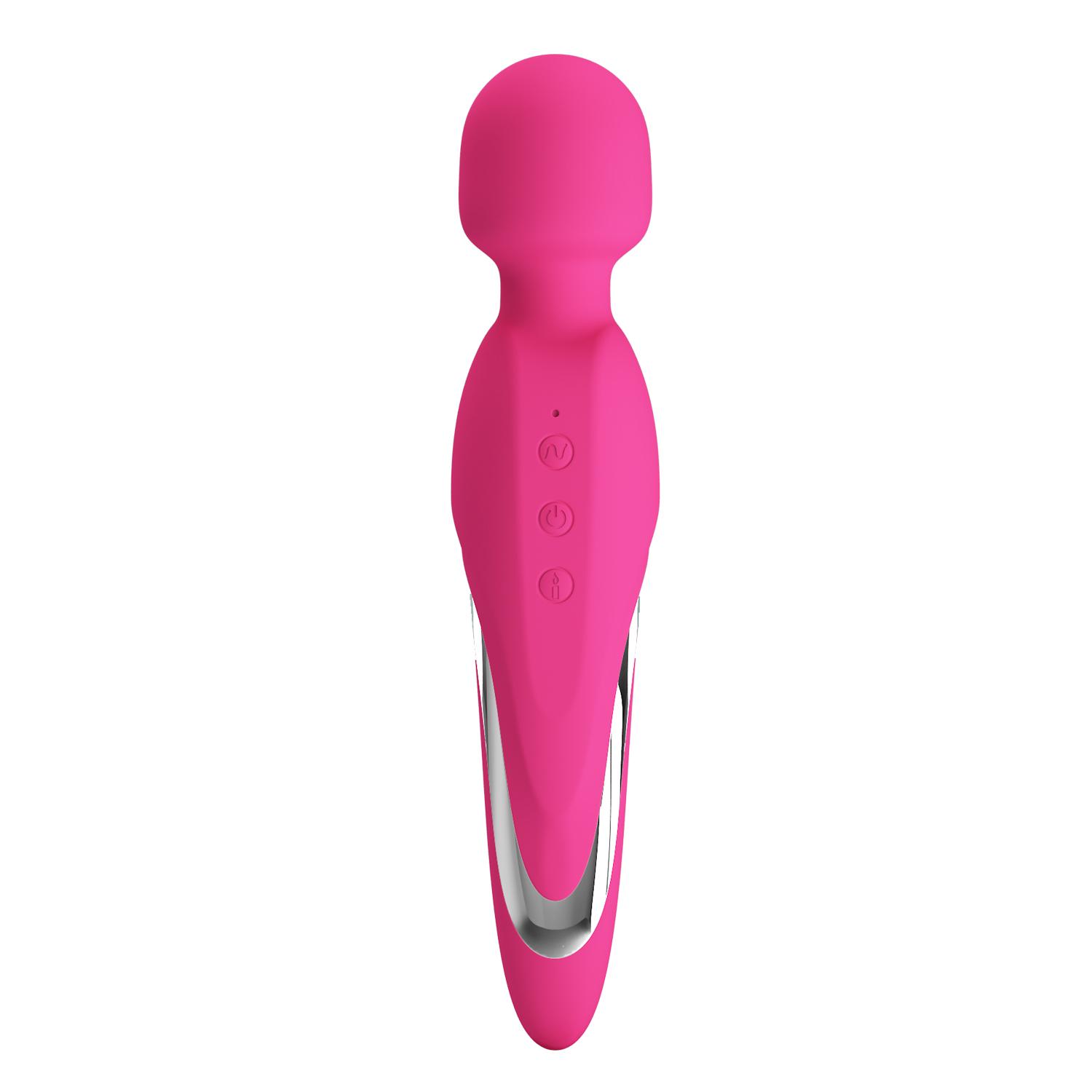 PRETTY LOVE - Michael, Heating up to 48 ', Super powerful body wand massager, 7 functions of vibration, 5 levels of speed adjustment,  silicone, rechargeable ':210mm   L:45mm