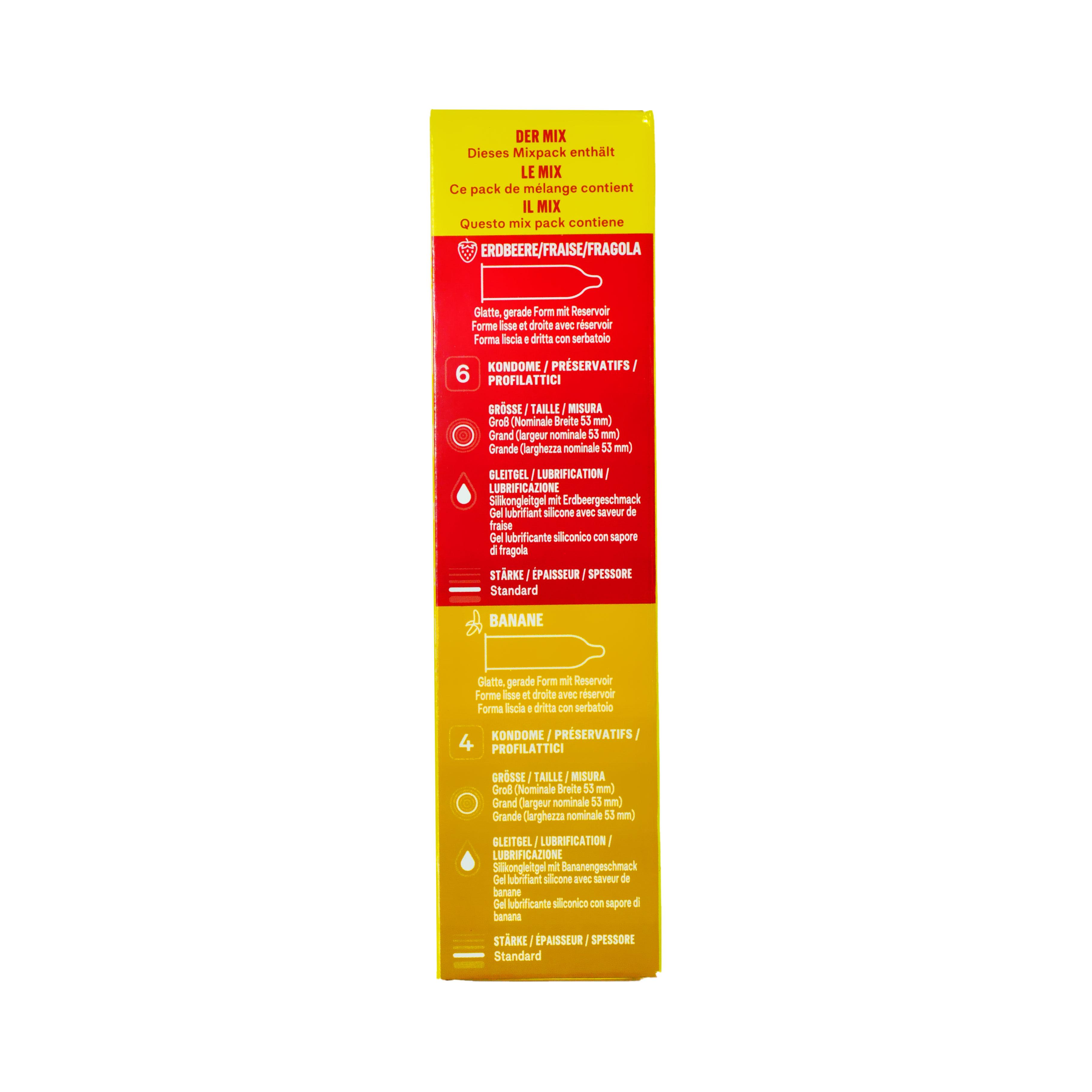 Durex Vernasch Mich Condom Mix 14 pcs, with Fruit Flavour Ø 53mm Durex Vernasch Mich Condom Mix 14 pcs, with Fruit Flavour Ø 53mm