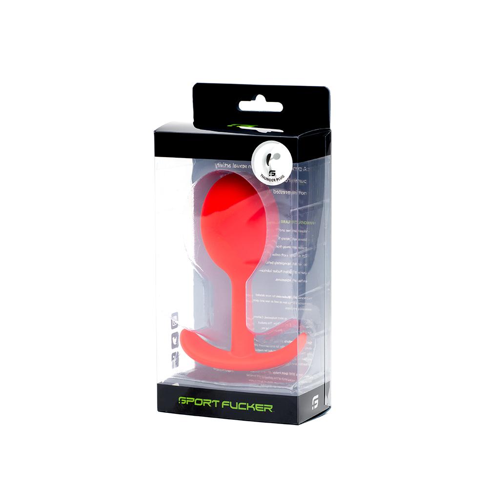 Sport Fucker Thunder Plug Large, 12,7 cm, Red Sport Fucker Thunder Plug Large, 12,7 cm, Red