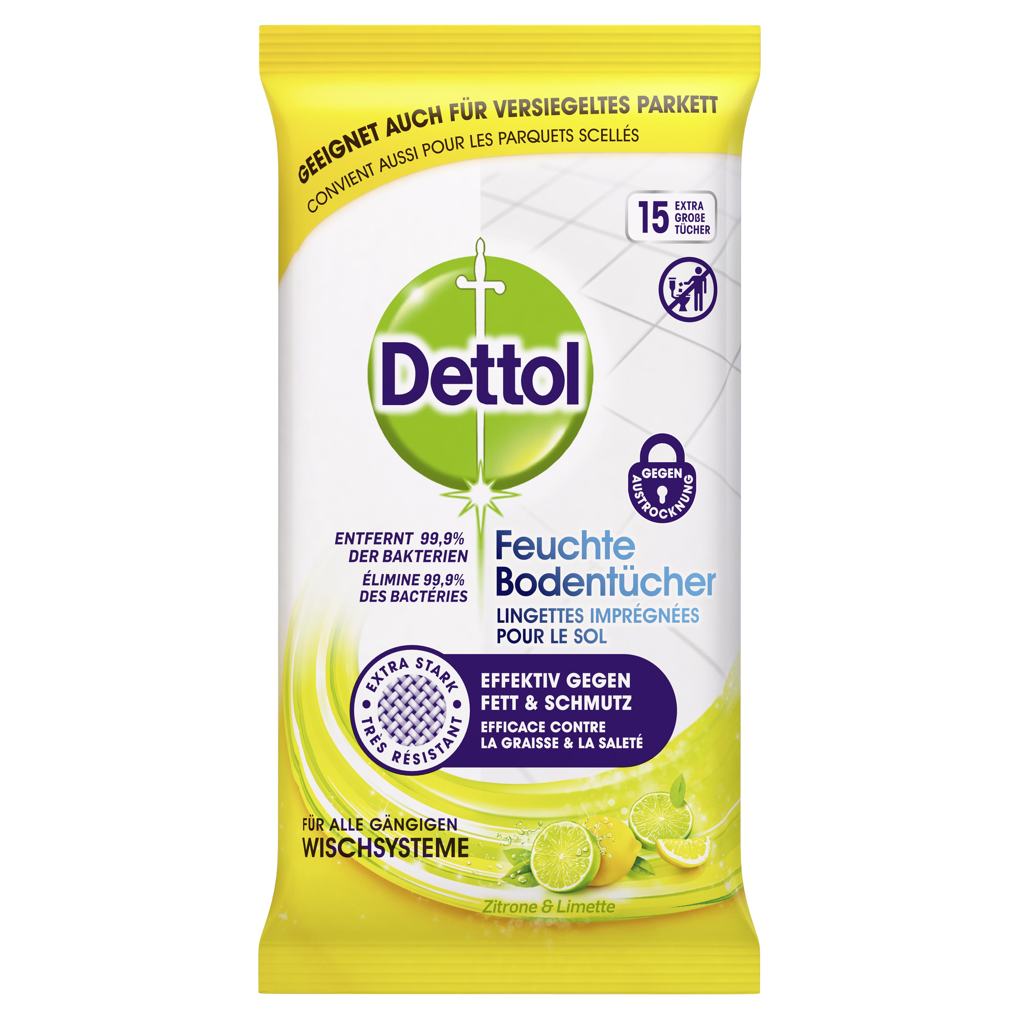 Dettol Bodenreinigungstücher Citrus