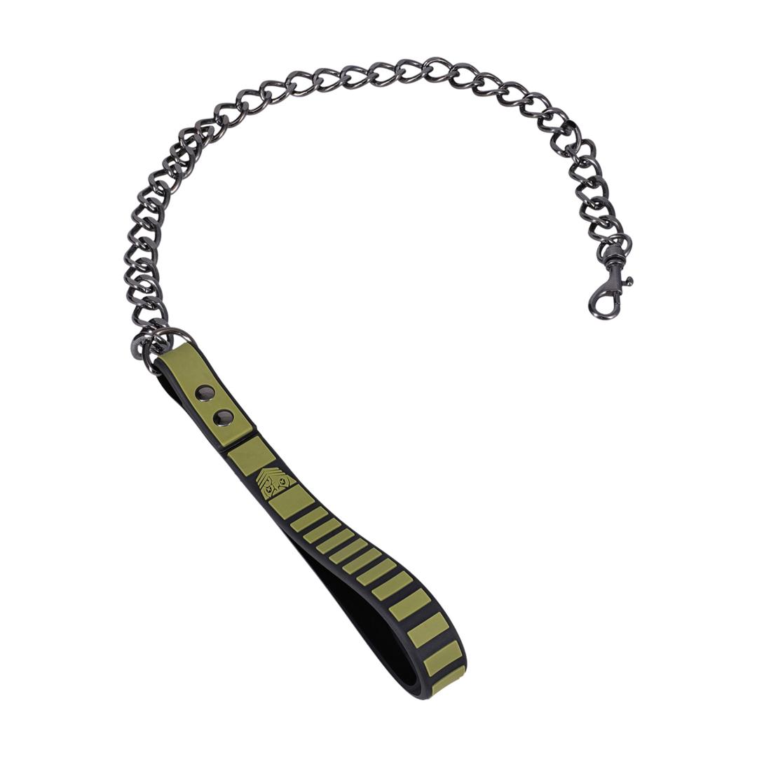 Fort Troff Tactical Collar and Leash - Black/Green Fort Troff Tactical Collar and Leash - Black/Green