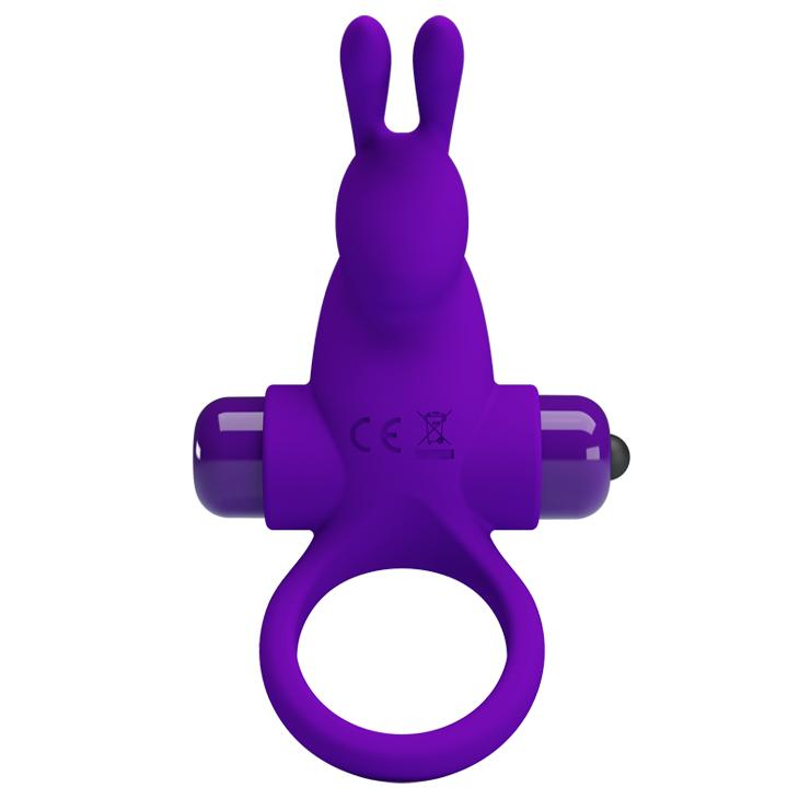 PRETTY LOVE - Vibrant Penis Ring,  Purple, 56 mm