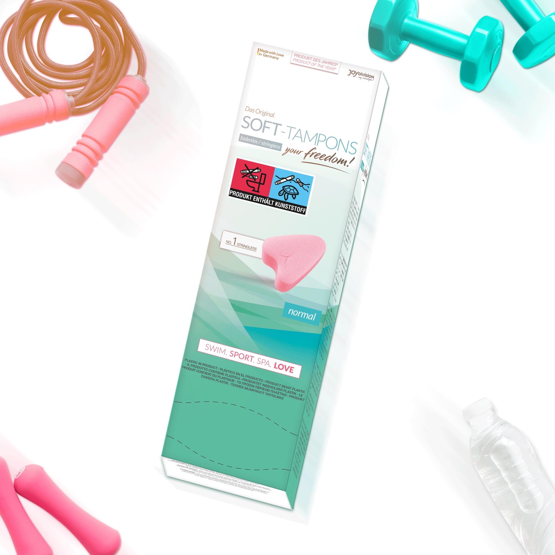JoyDivision Soft-Tampons Stringless, Heart Shape Normal, 10 pcs JoyDivision Soft-Tampons Stringless, Heart Shape Normal, 10 pcs