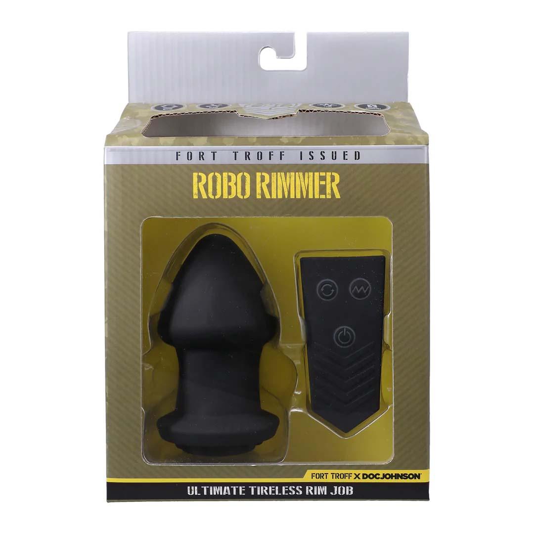 Fort Troff Issued Robo Rimmer X - Vibrating Plug - Black