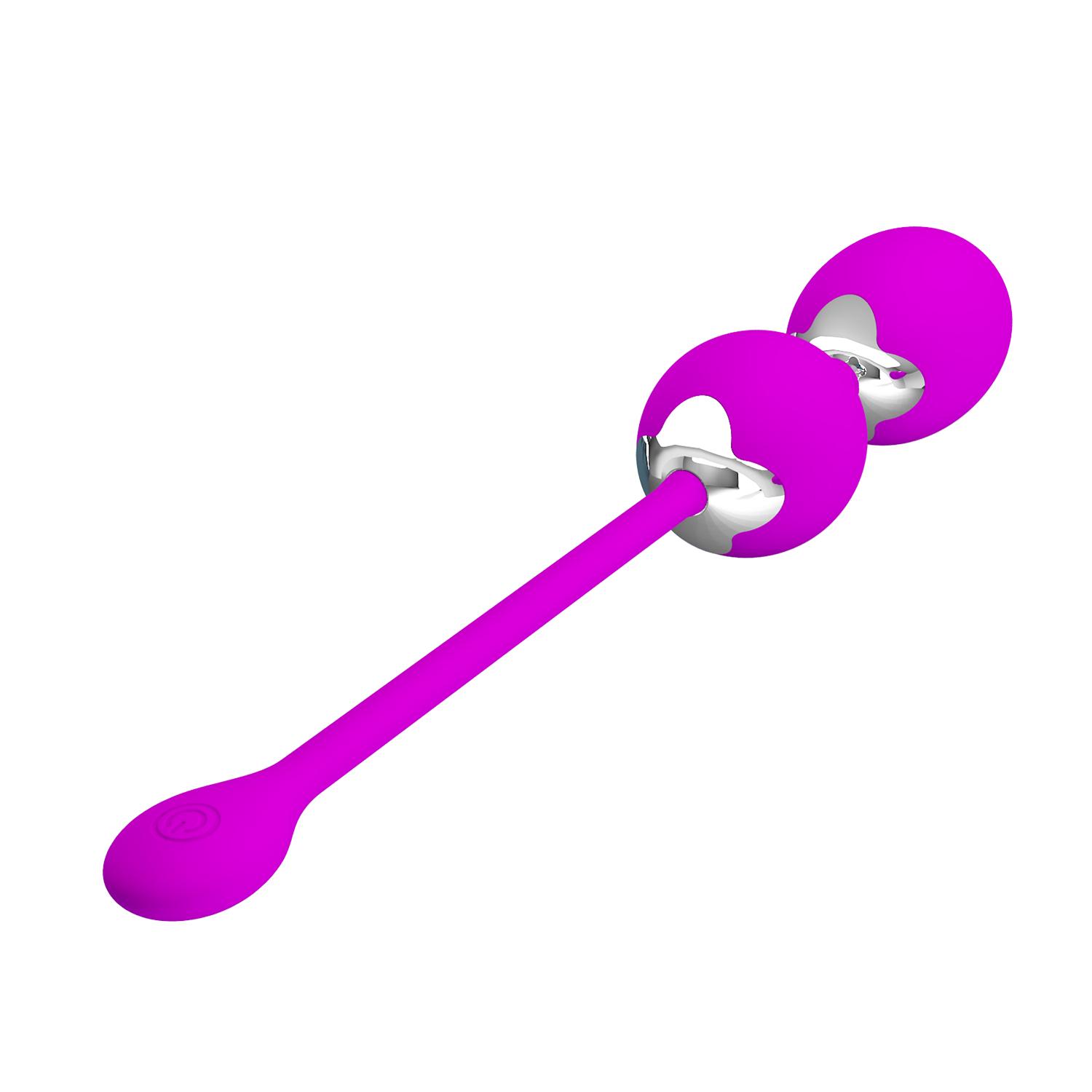 PRETTY LOVE - Werner, Rechargeable kegel ball, 12 Functions of vibration, Silicone, Waterproof L:205mm W:34mm H:34mm PRETTY LOVE - Werner, Rechargeable kegel ball, 12 Functions of vibration, Silicone, Waterproof L:205mm W:34mm H:34mm