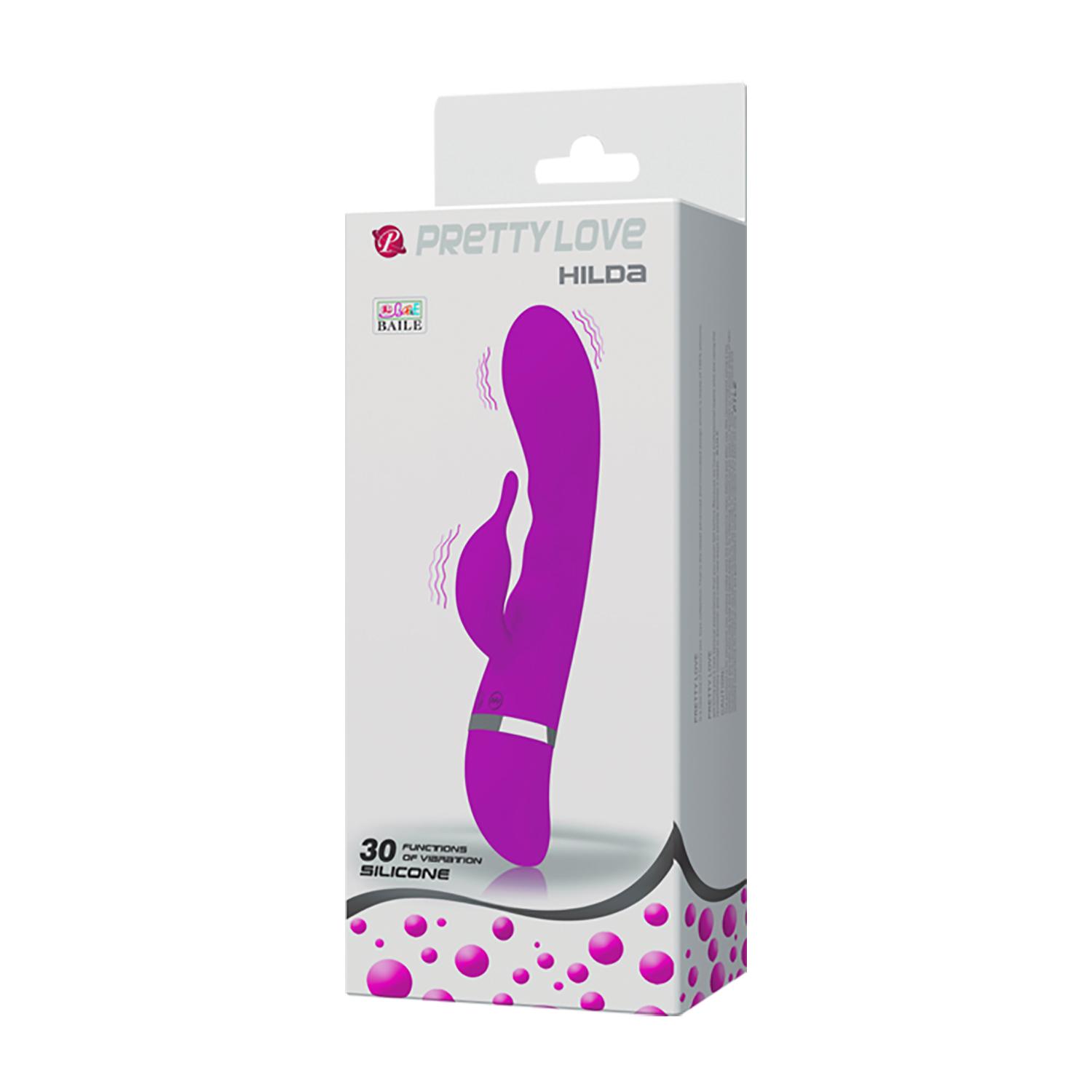 PRETTY LOVE - Hilda, 30-functions of vibration, silicone, 2AAA batteries ':34mm   L:189mm