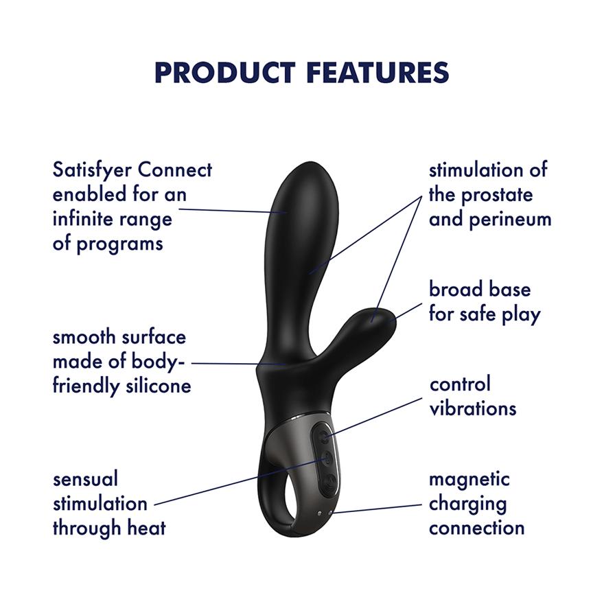 Satisfyer Heat Climax+ Connect App, black