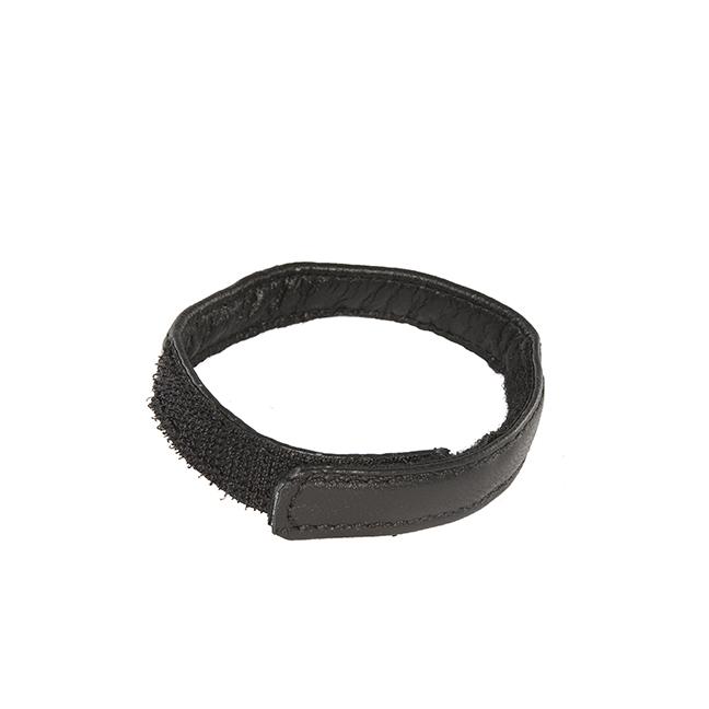 SI IGNITE Velcro Cockring, Leather, ¯ 60 mm, Black