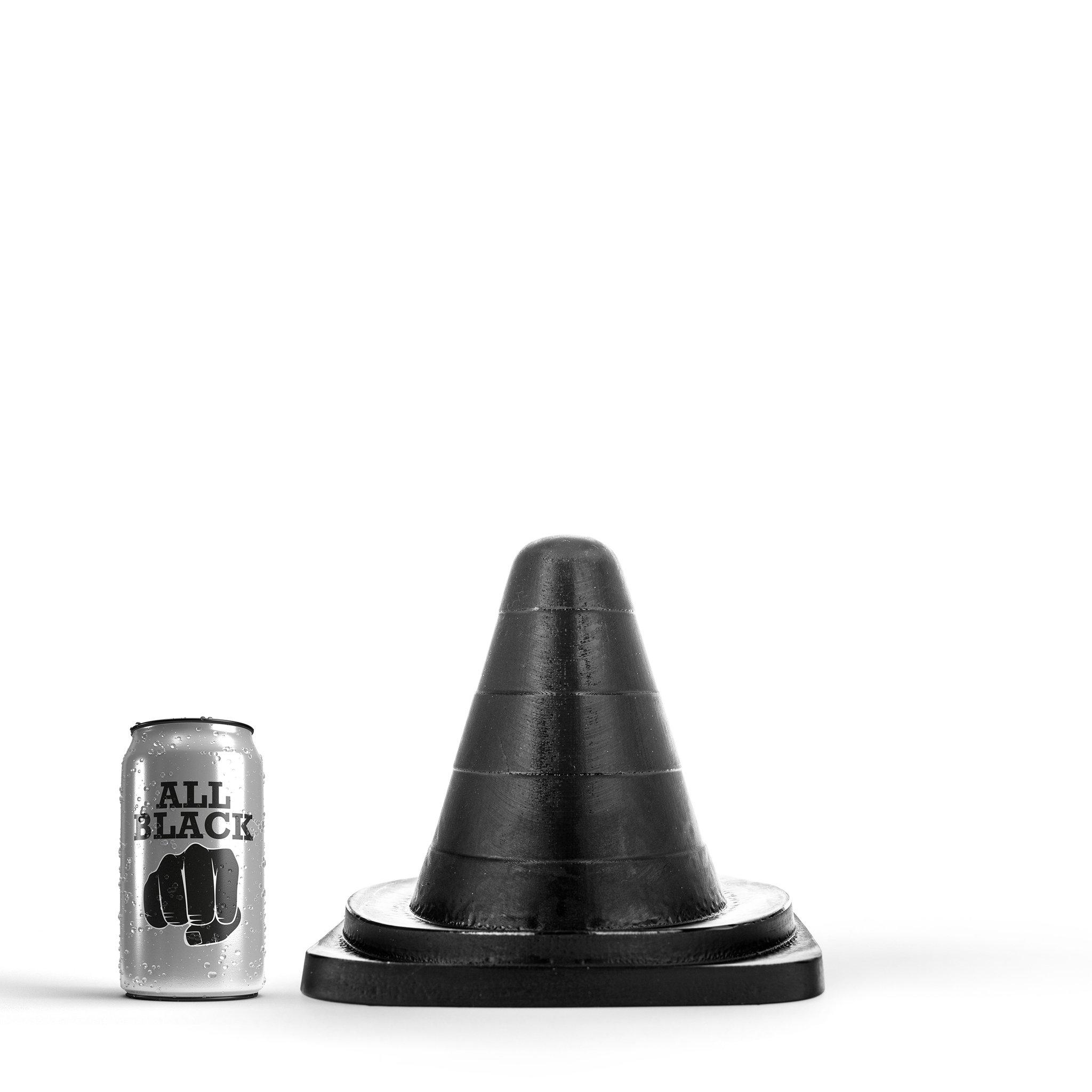 All Black Butt Plug Small Cone, 20 cm