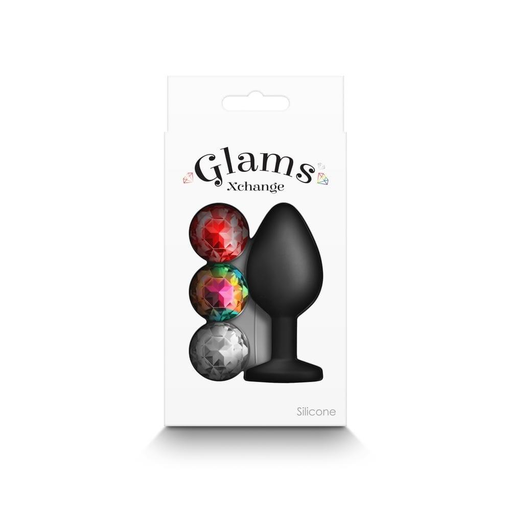 Glams Xchange - Round Medium, Black, 8,1 cm
