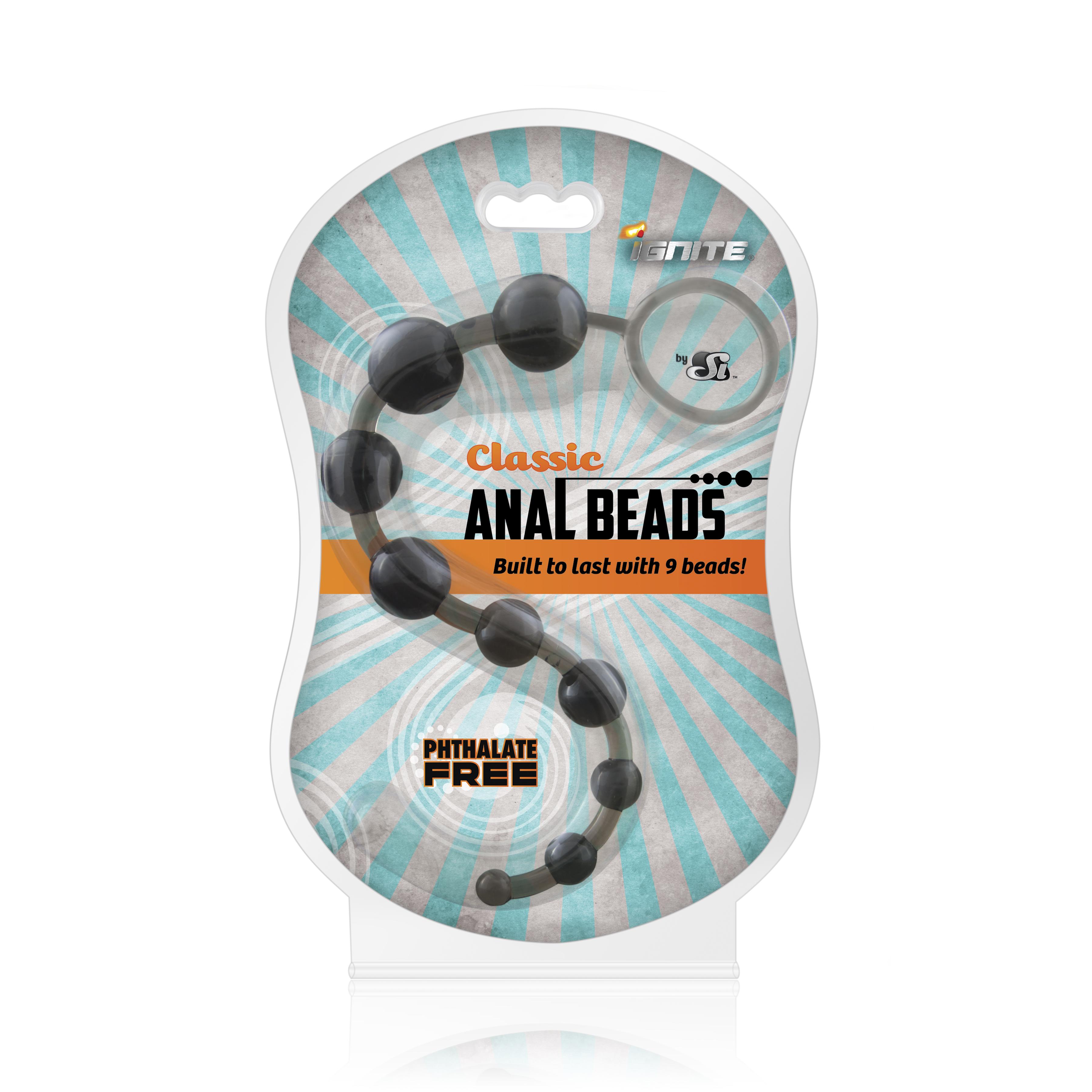 SI Ignite Classic Anal Beads - Smoke