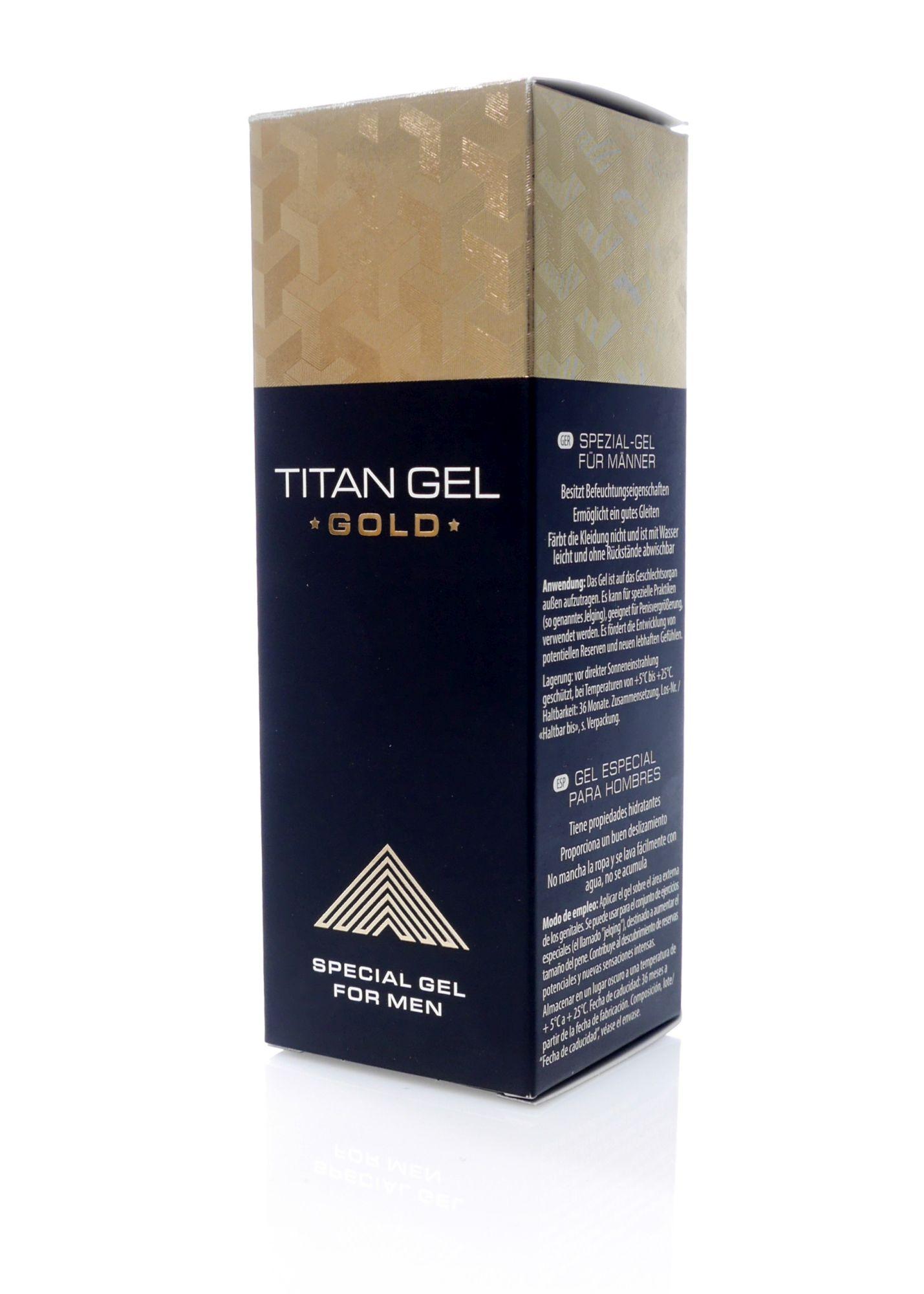 Tantra Titan Gel Gold, PREMIUM Male Enhancement Gel Lubricant 50ml (Original)